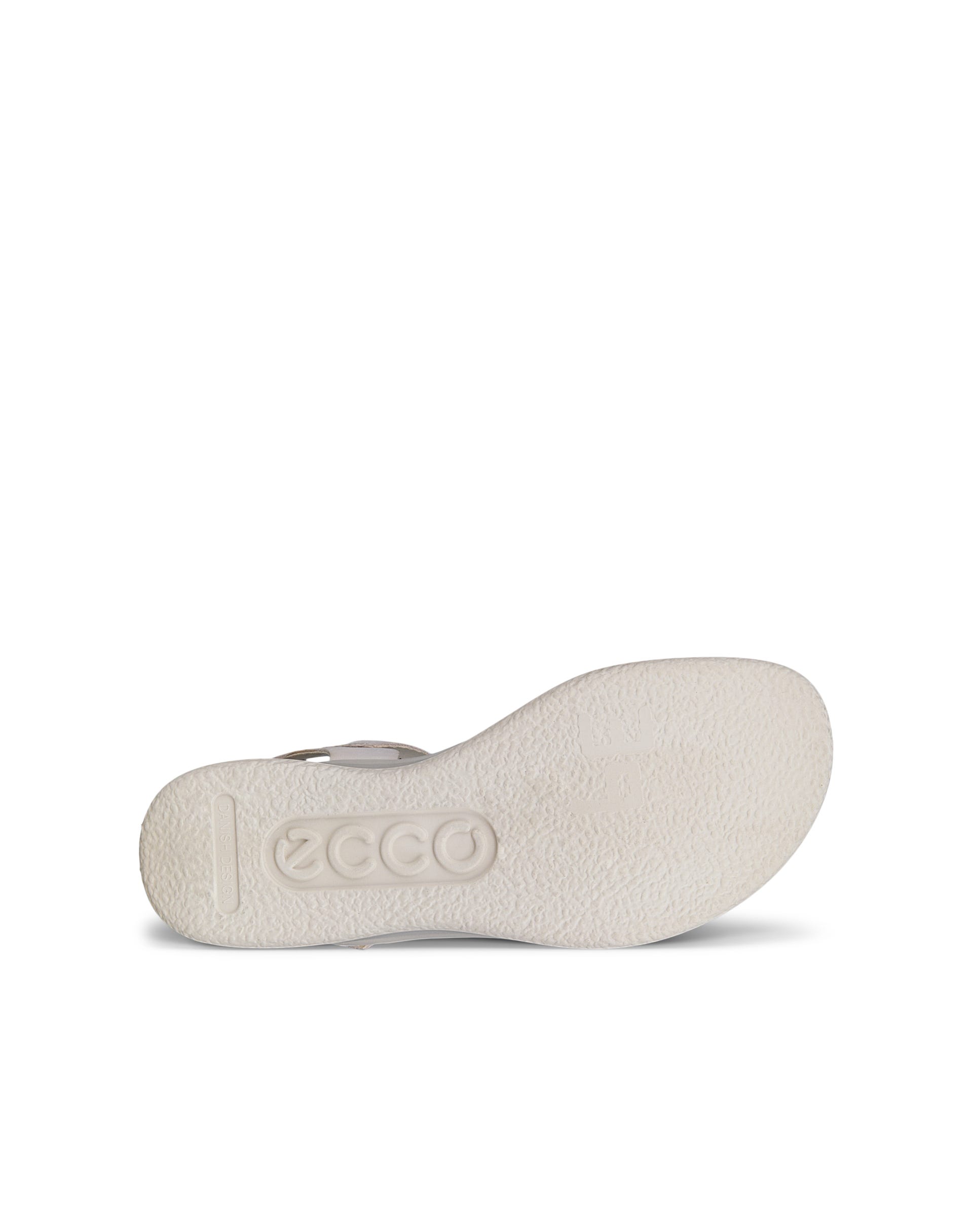 Women's ECCO® Flowt Wedge LX Leather Sandal - Beige - Sole