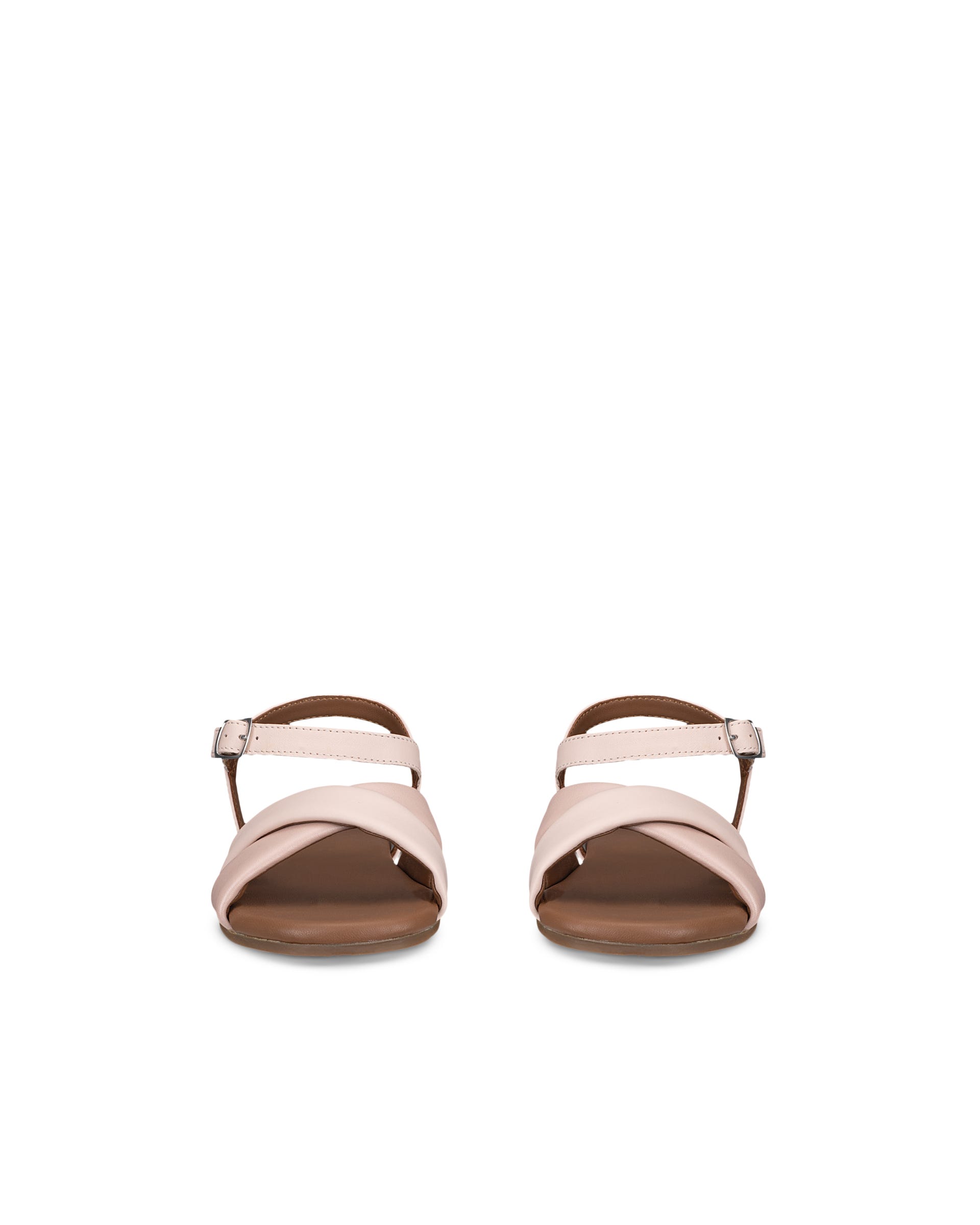 ECCO® MARYLOU női lapos talpú bőrszandál - Rózsaszín - Front pair