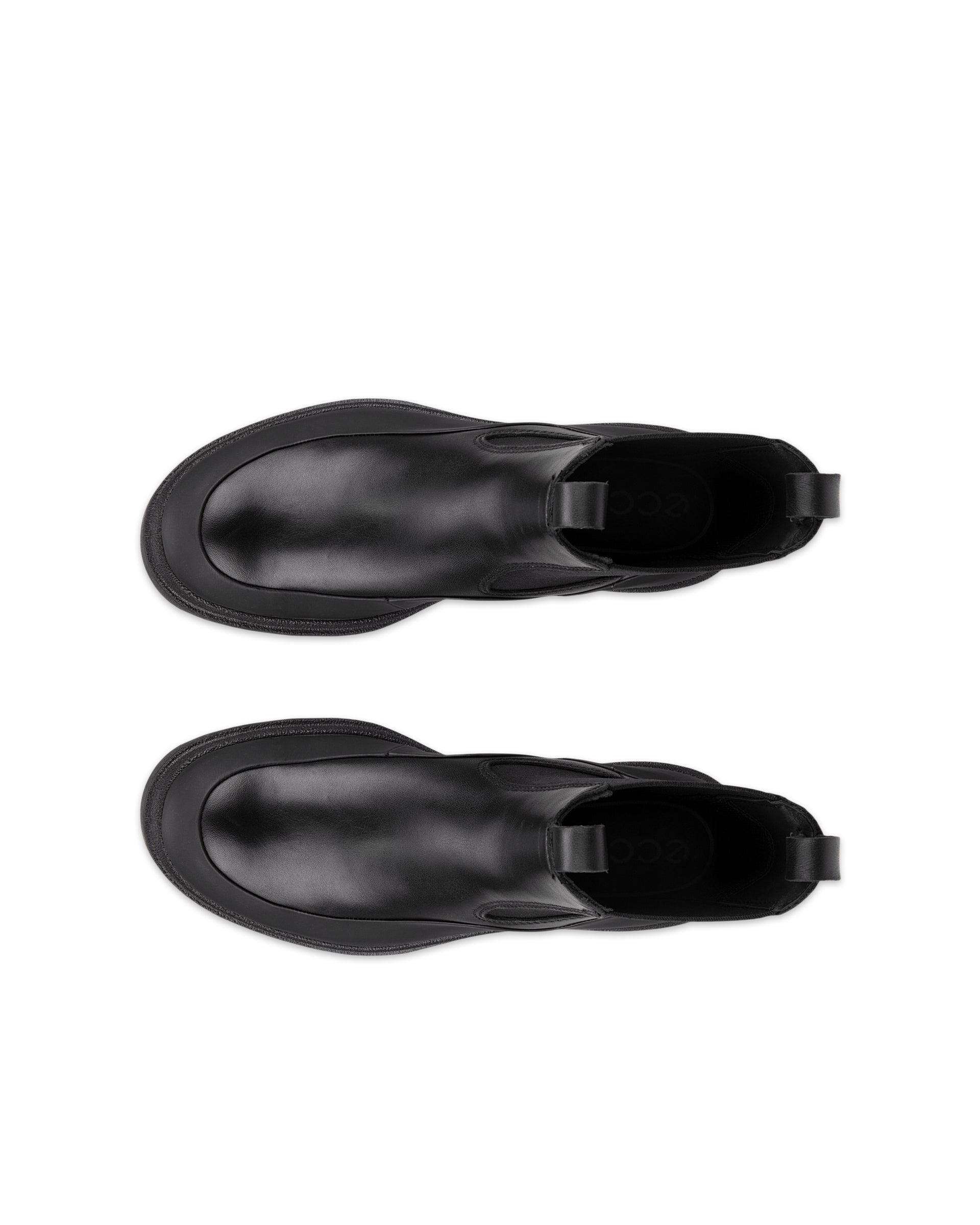 Dámske kožené nízke členkové čižmy ECCO® Grainer - Čierna - Top left pair