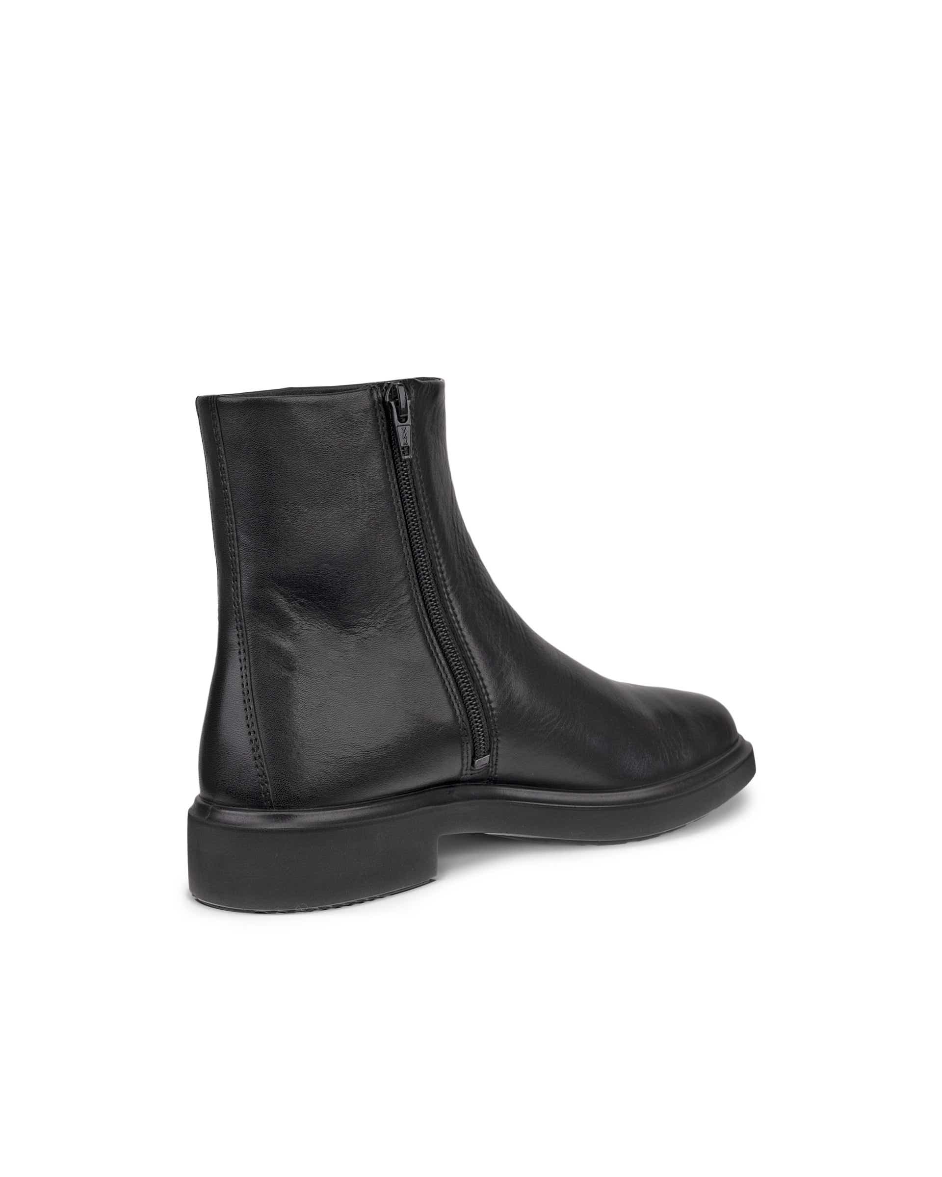 Women's ECCO® Metropole Amsterdam Leather Ankle Boot - Black - Back