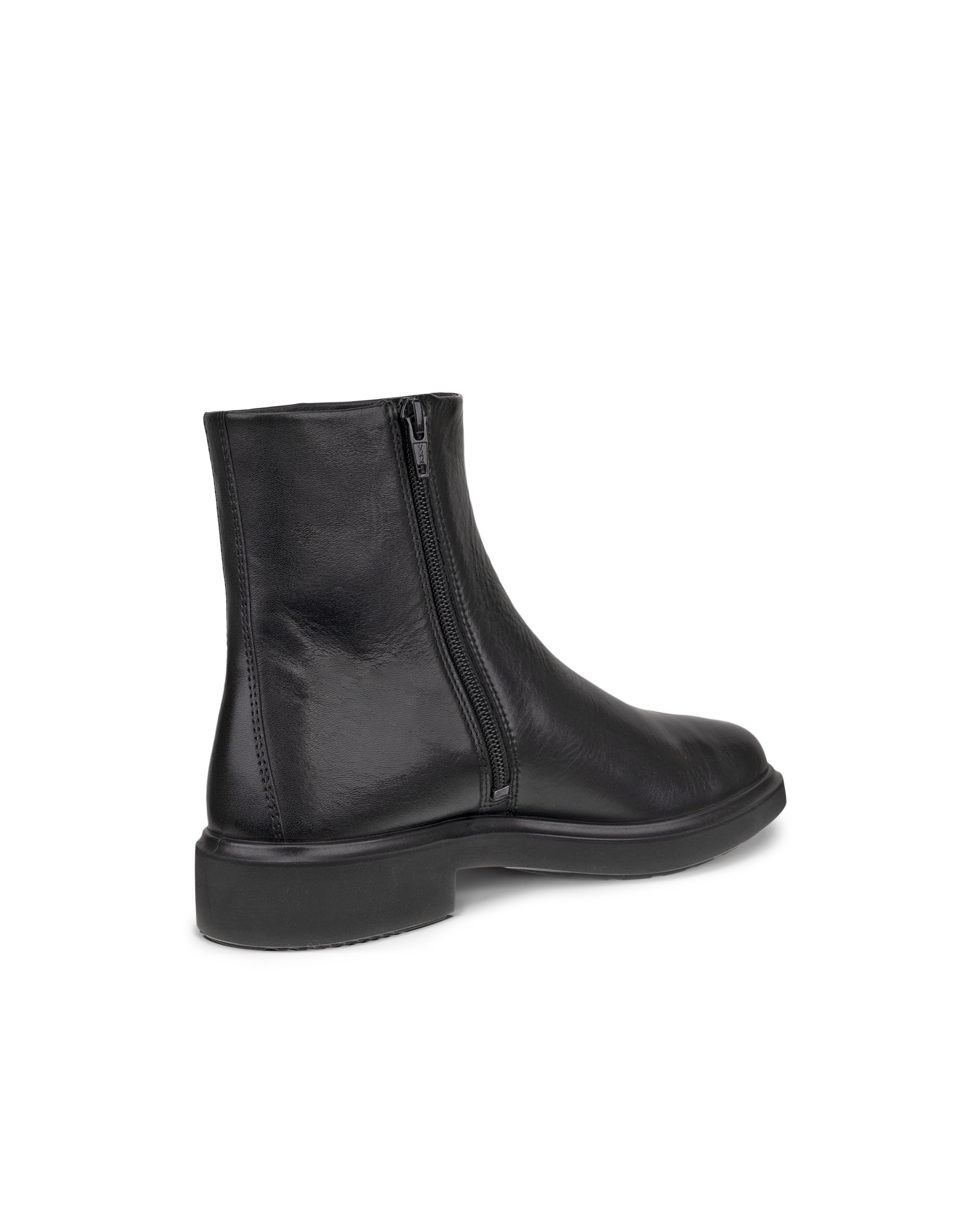 Women's ECCO® Metropole Amsterdam Leather Ankle Boot - Black - Back