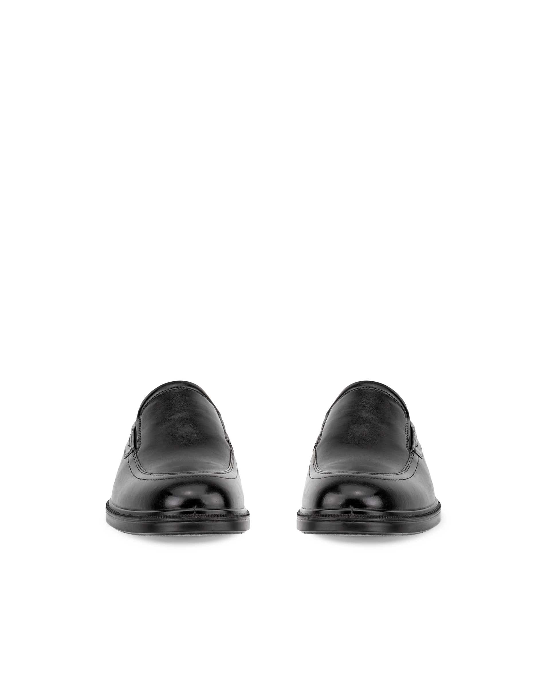 ECCO® Lisbon chaussures habillée sans lacet en cuir pour homme - Noir - Front pair