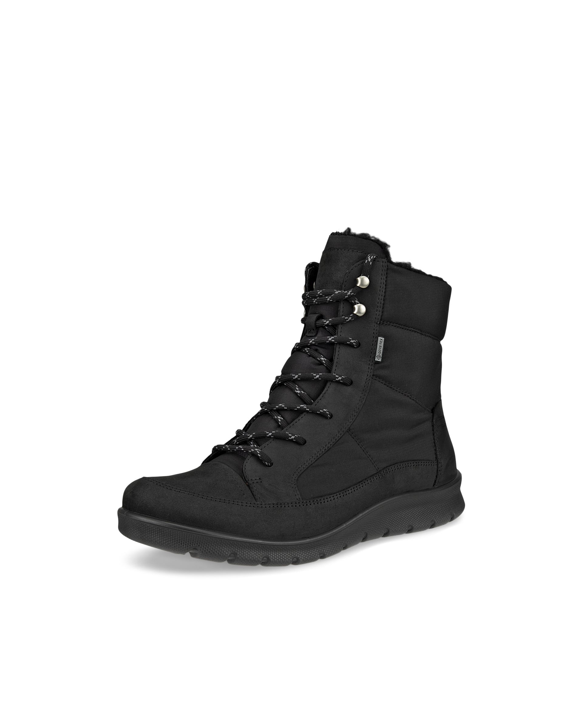 ECCO® BABETT BOOT női Gore-Tex közepesen magasszárú nubuk csizma - Fekete - Outside