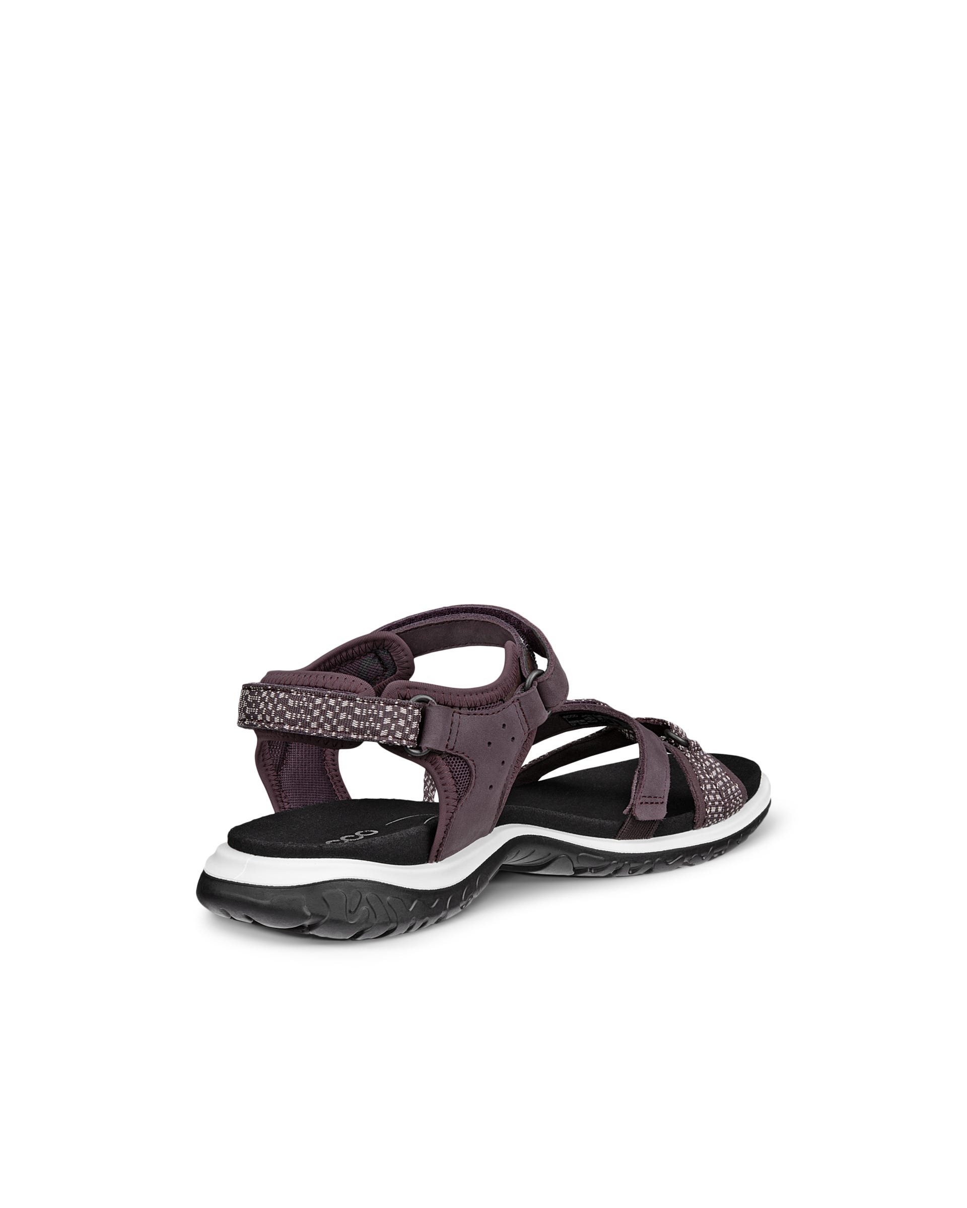 Damskie nubukowe sandały outdoor ECCO® OFFROAD ROAM - Fioletowy - Back