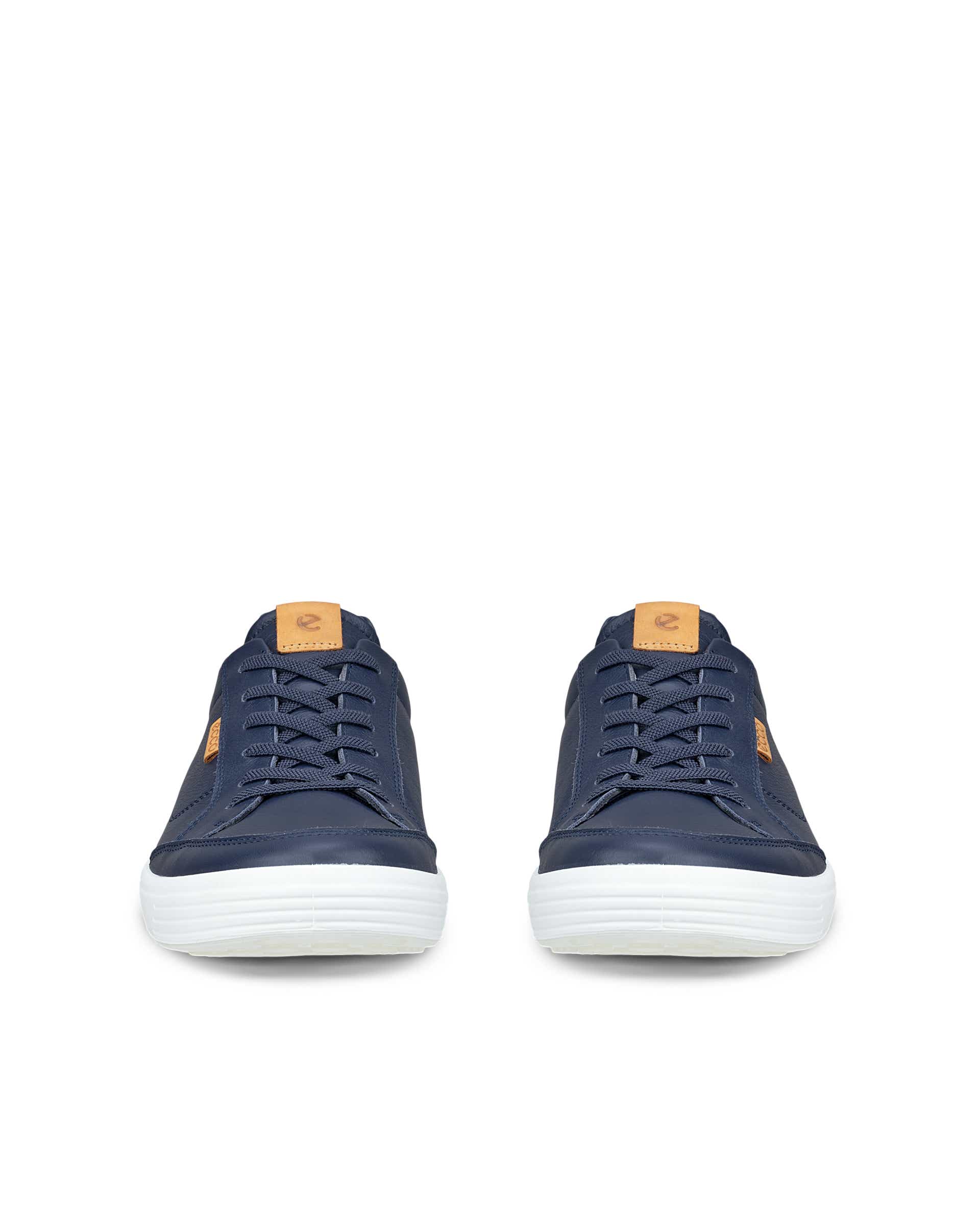 Miesten ECCO® SOFT 7 nahka tennari - Sininen - Front pair