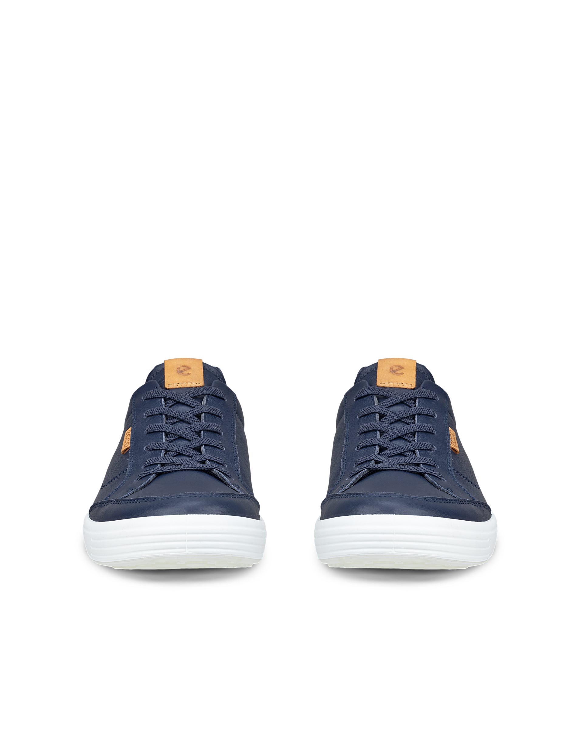 Miesten ECCO® SOFT 7 nahka tennari - Sininen - Front pair