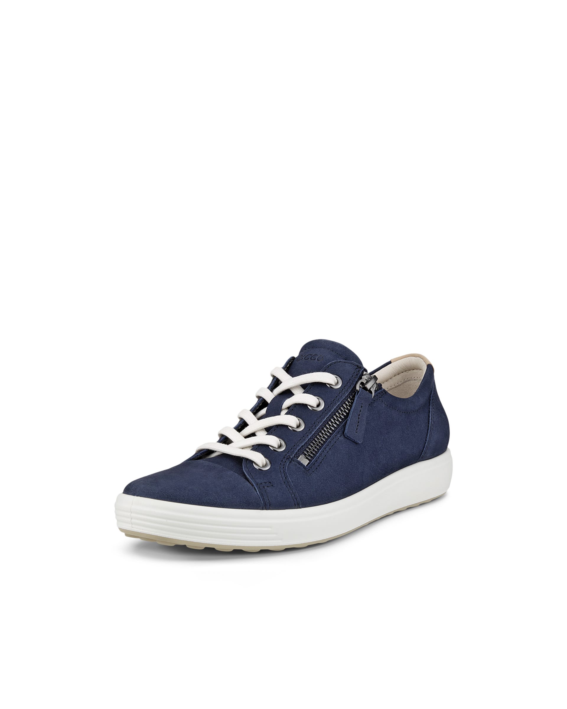 ECCO Women's Soft 7 Side Zip Sneakers - Blue - Main