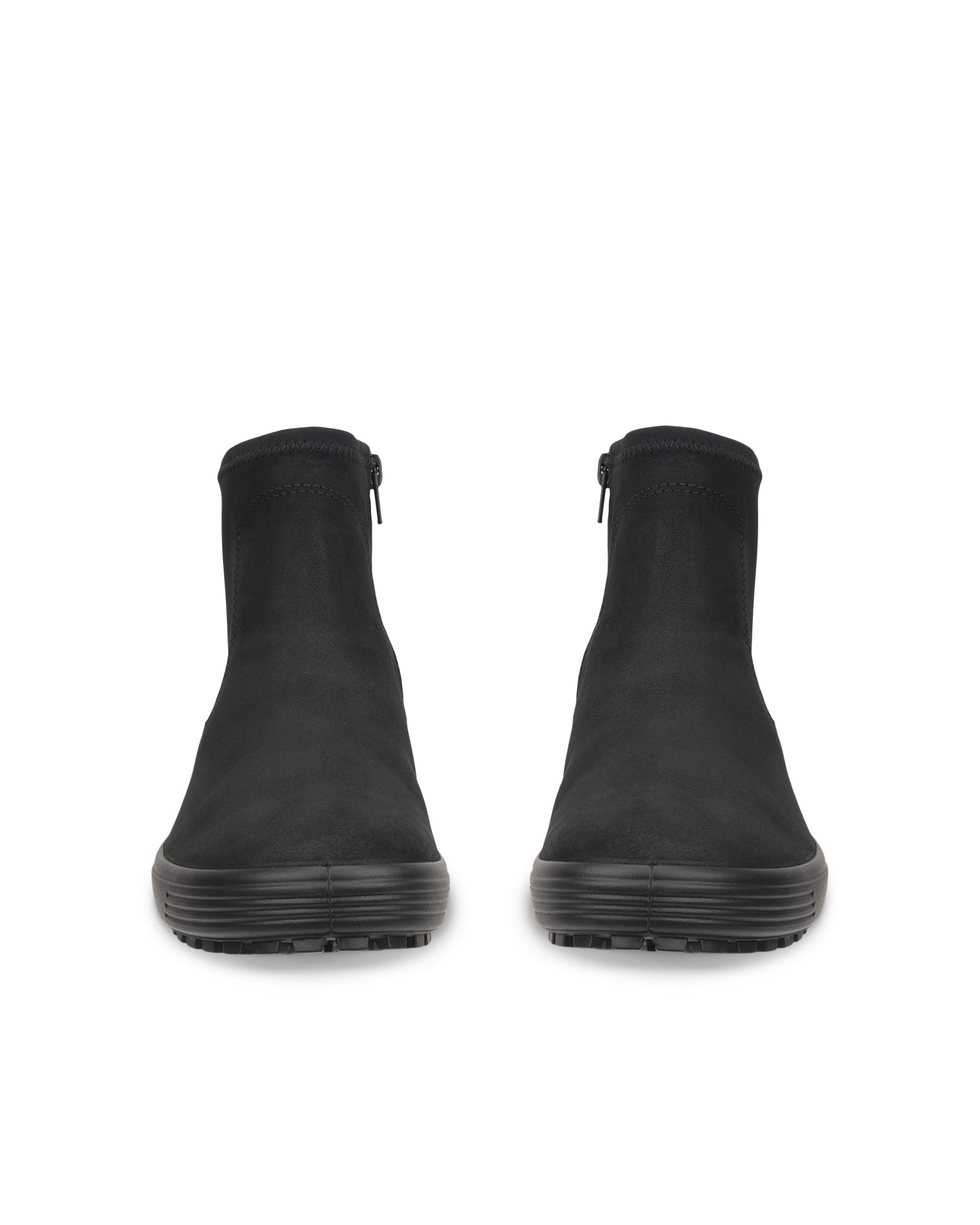 Women's ECCO® SOFT 7 TRED Nubuck Chelsea Boot - Black - Outside