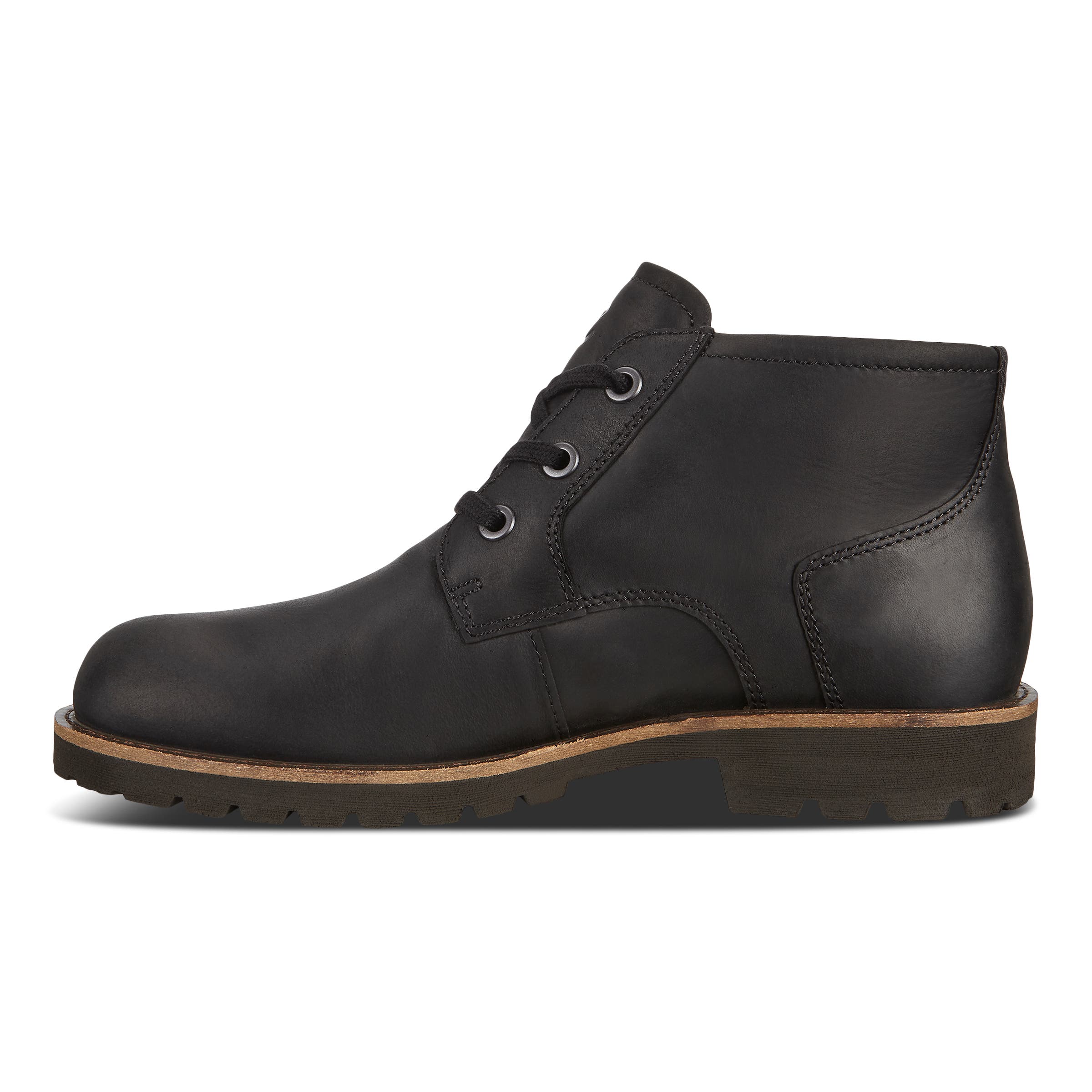 ECCO Jamestown Men's Derby Ankle Boot - Black - Inside