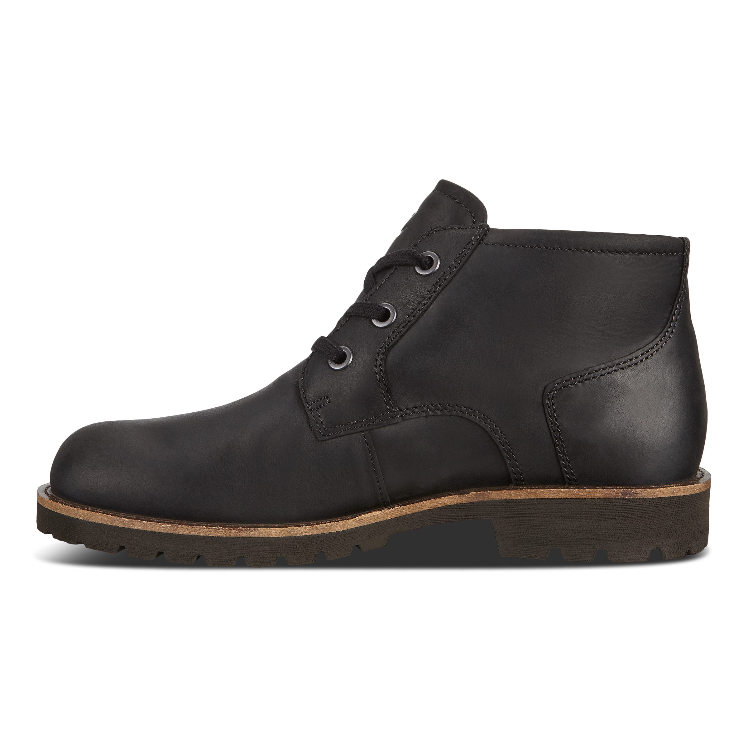 ECCO Jamestown Men's Derby Ankle Boot - Black - Inside