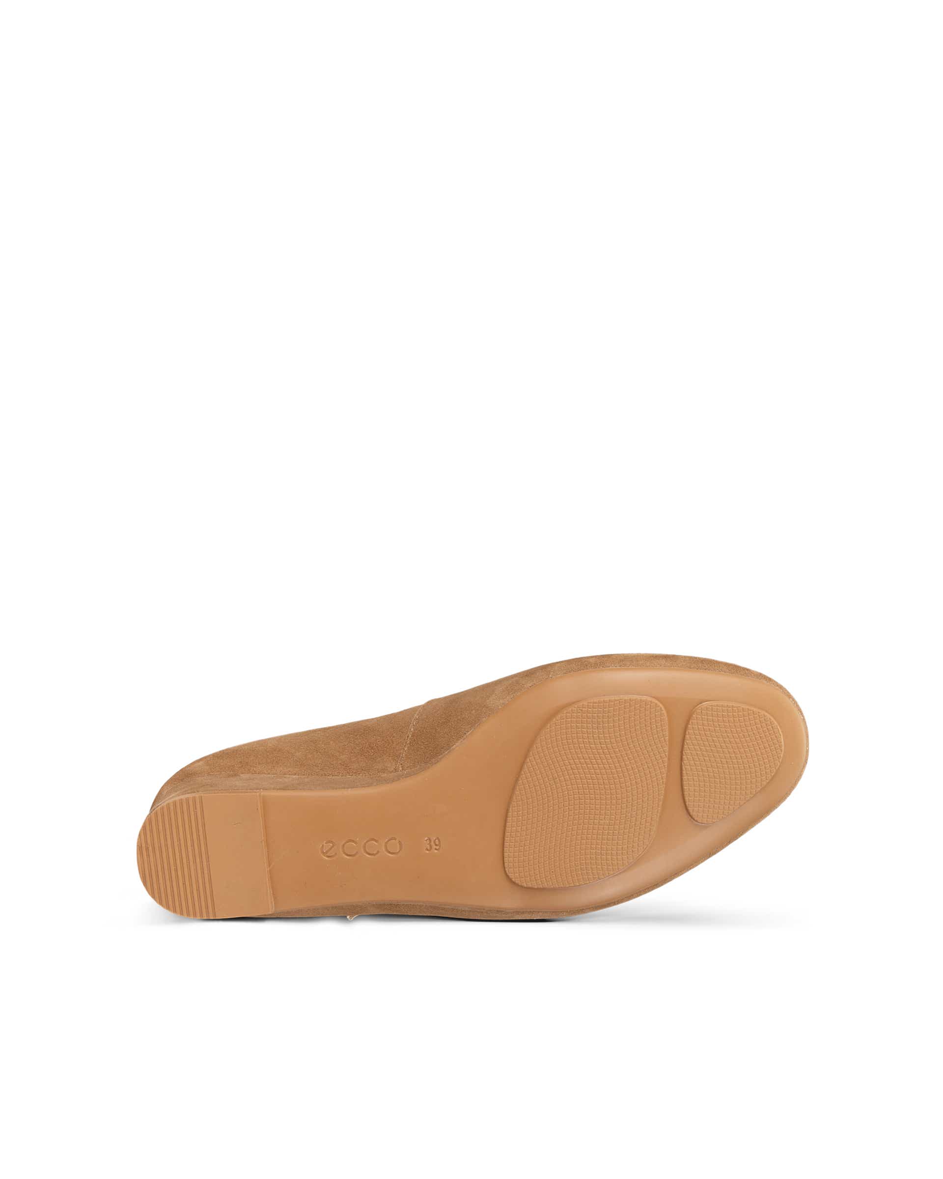 ECCO® ELEVATE WEDGE babies daim pour femme - Brun - Sole