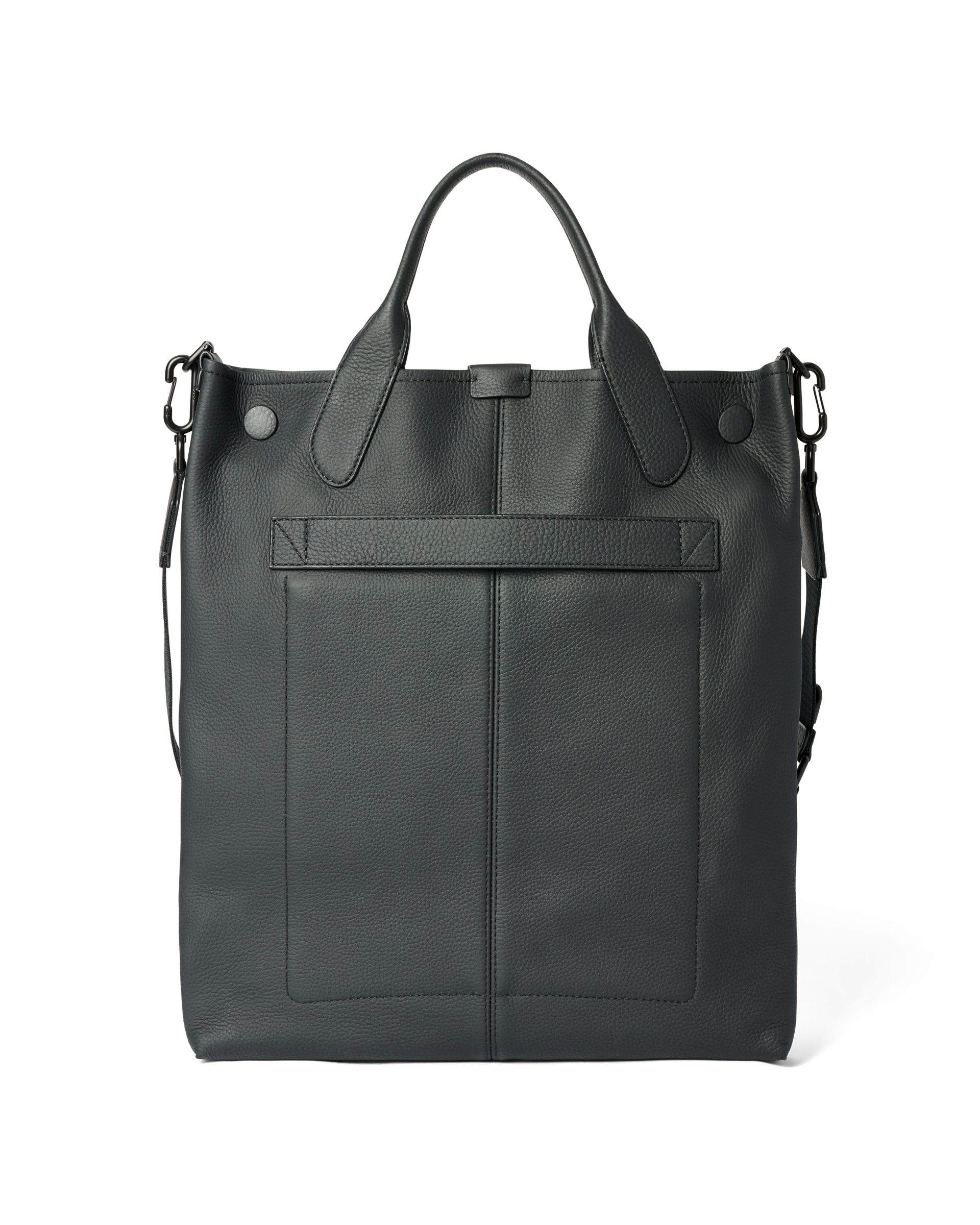 ECCOยฎ North-South Soft Leather Tote Bag - Black - Back