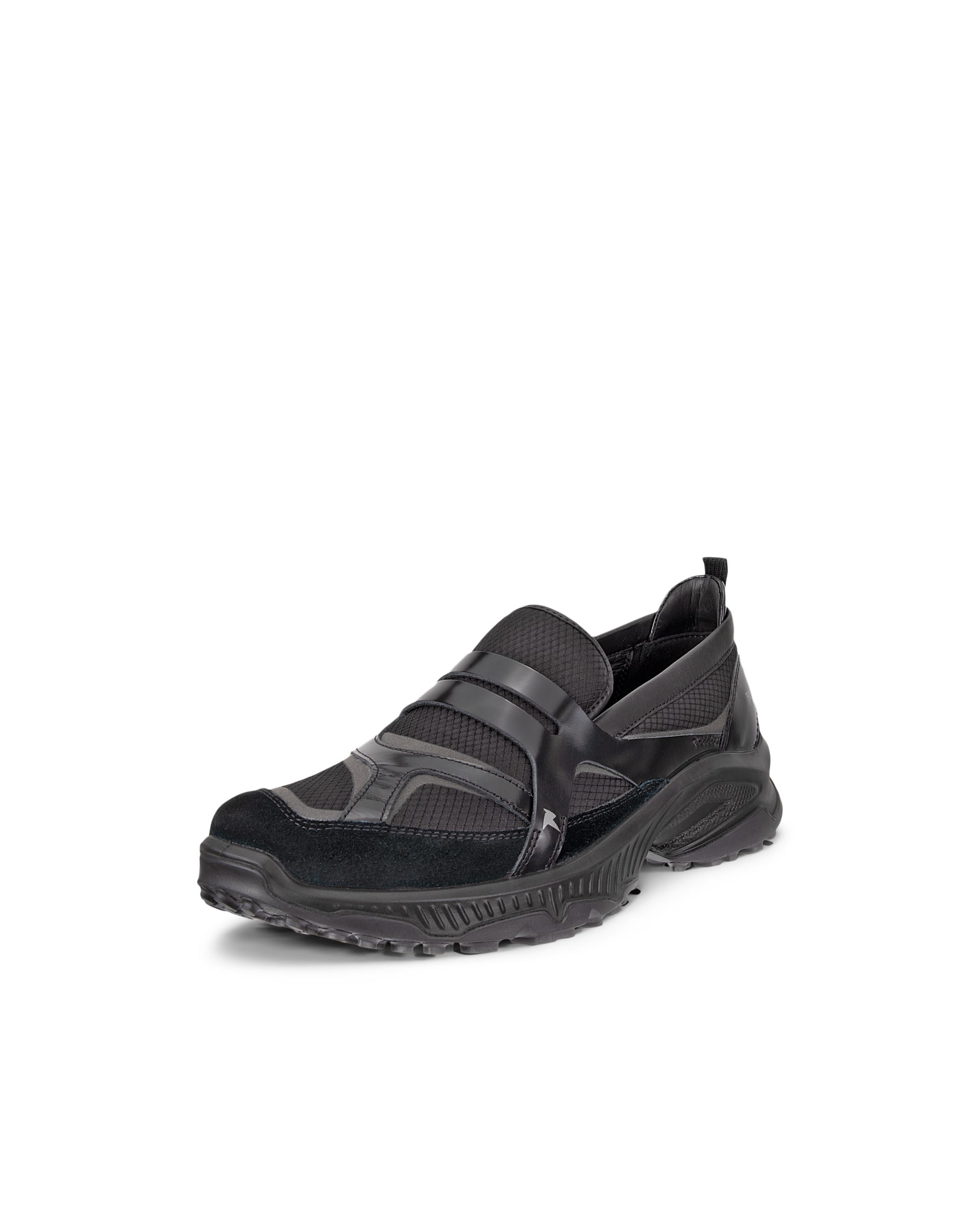 Damskie tekstylne sneakersy wsuwane ECCO® RECEPTOR XP - Czarny - Outside
