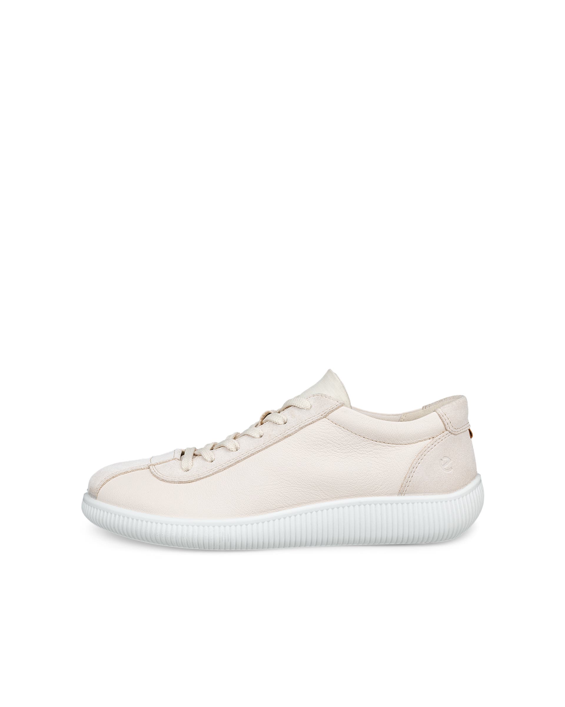 ECCO® Soft Zero Damen Ledersneaker - Beige - Outside