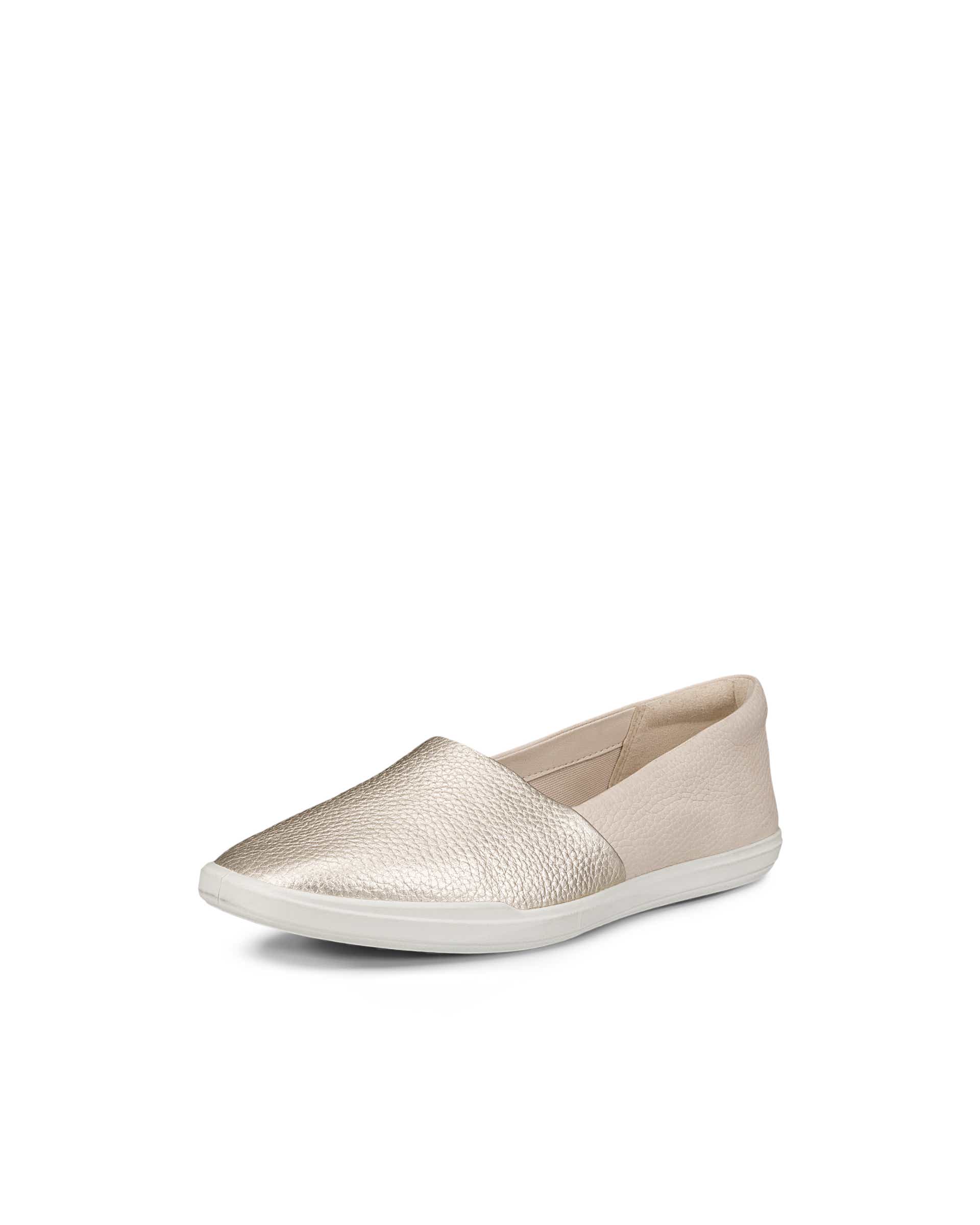 Women's ECCO® Simpil Leather Loafer - Metallic - Main