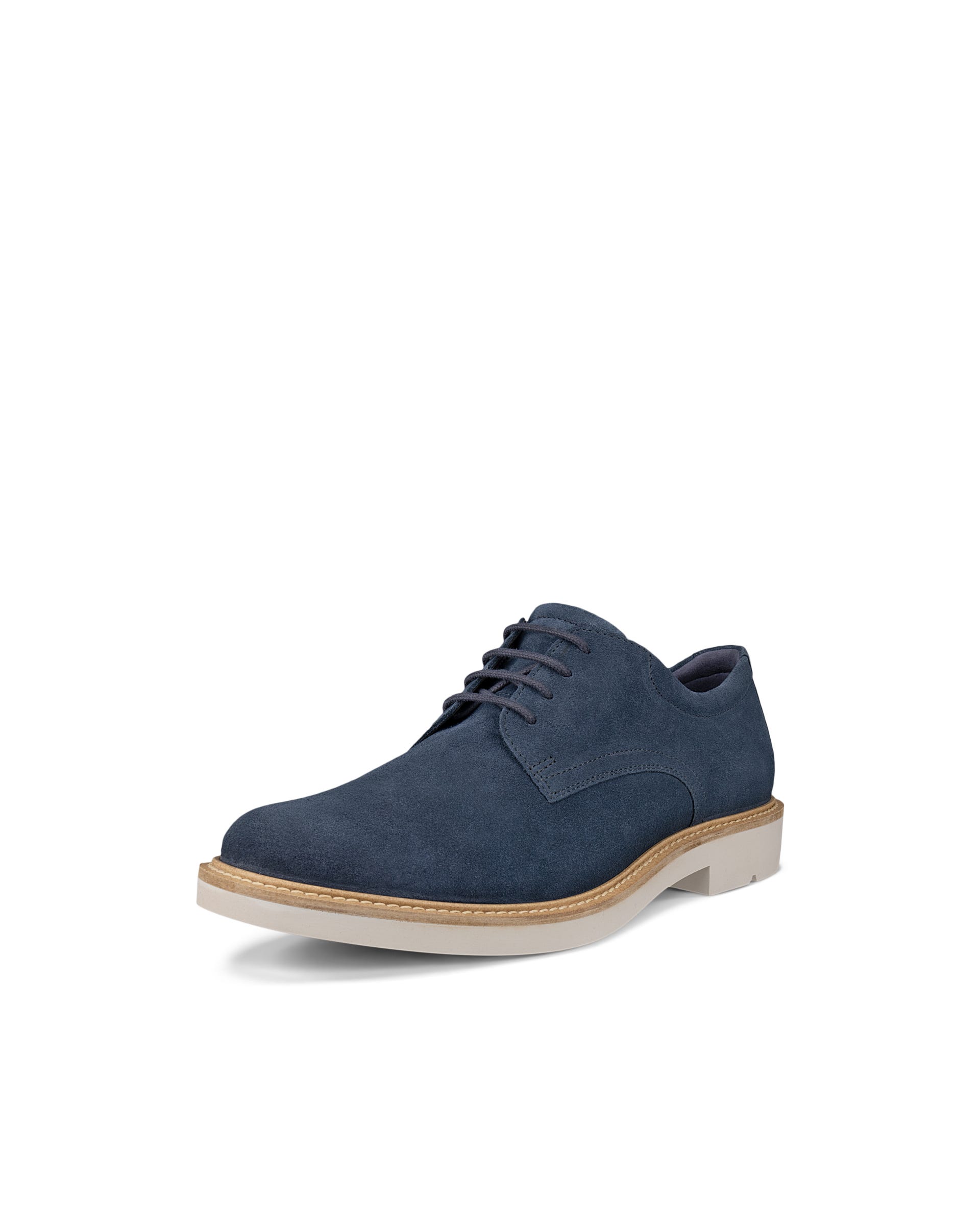 Men's ECCO® Metropole London Suede Derby Shoe - Blue - Main