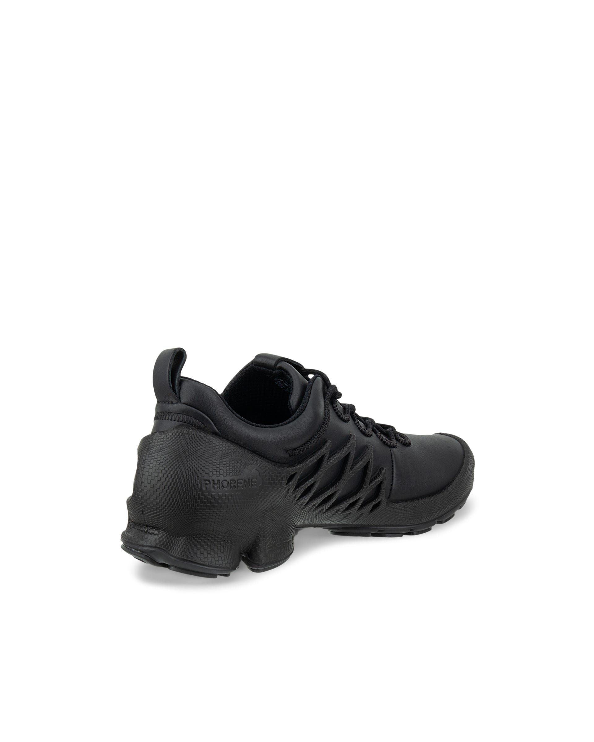 Women's ECCO® BIOM AEX Leather Shoe - Black - Back