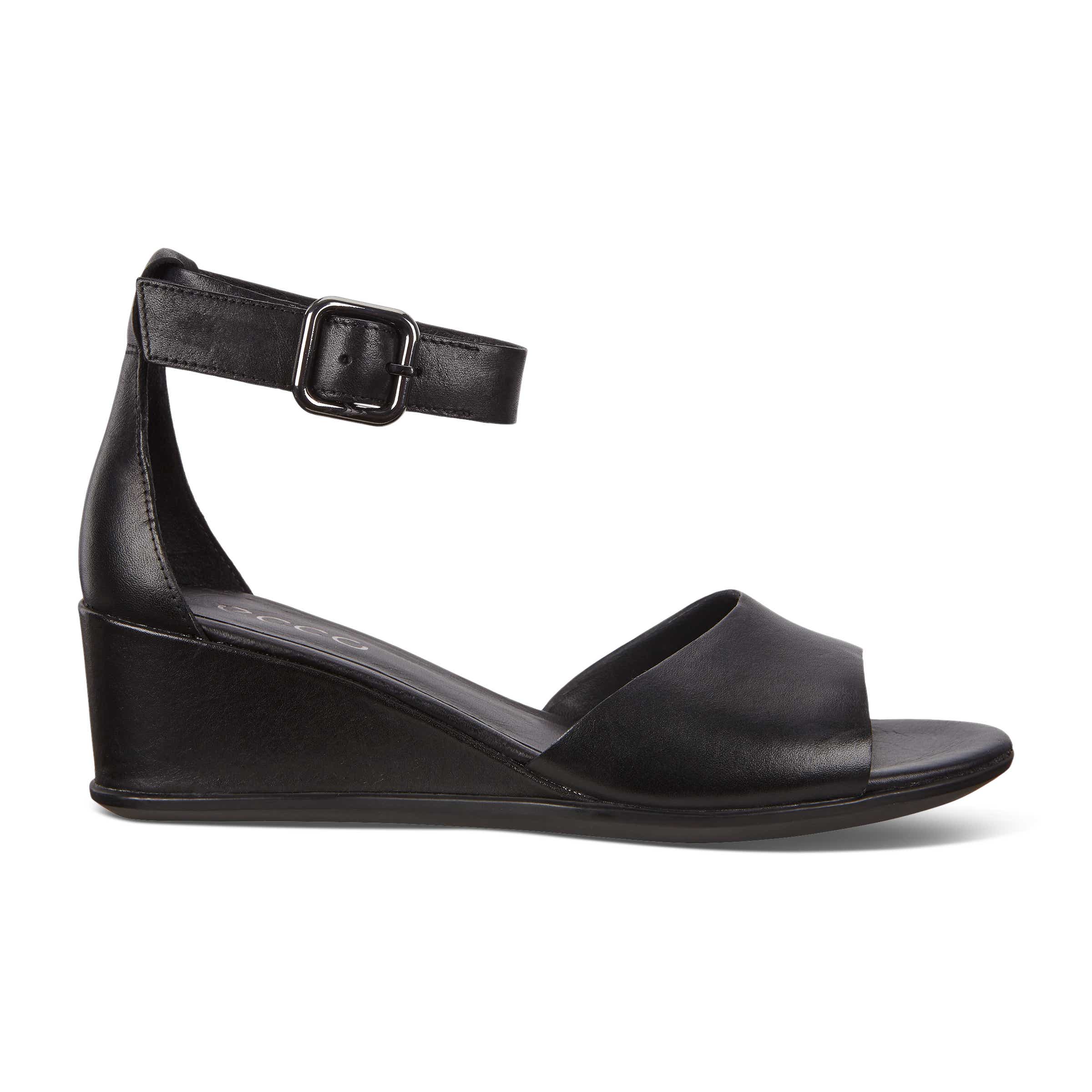 ECCO SHAPE 35 WEDGE SANDAL - Black - Outside