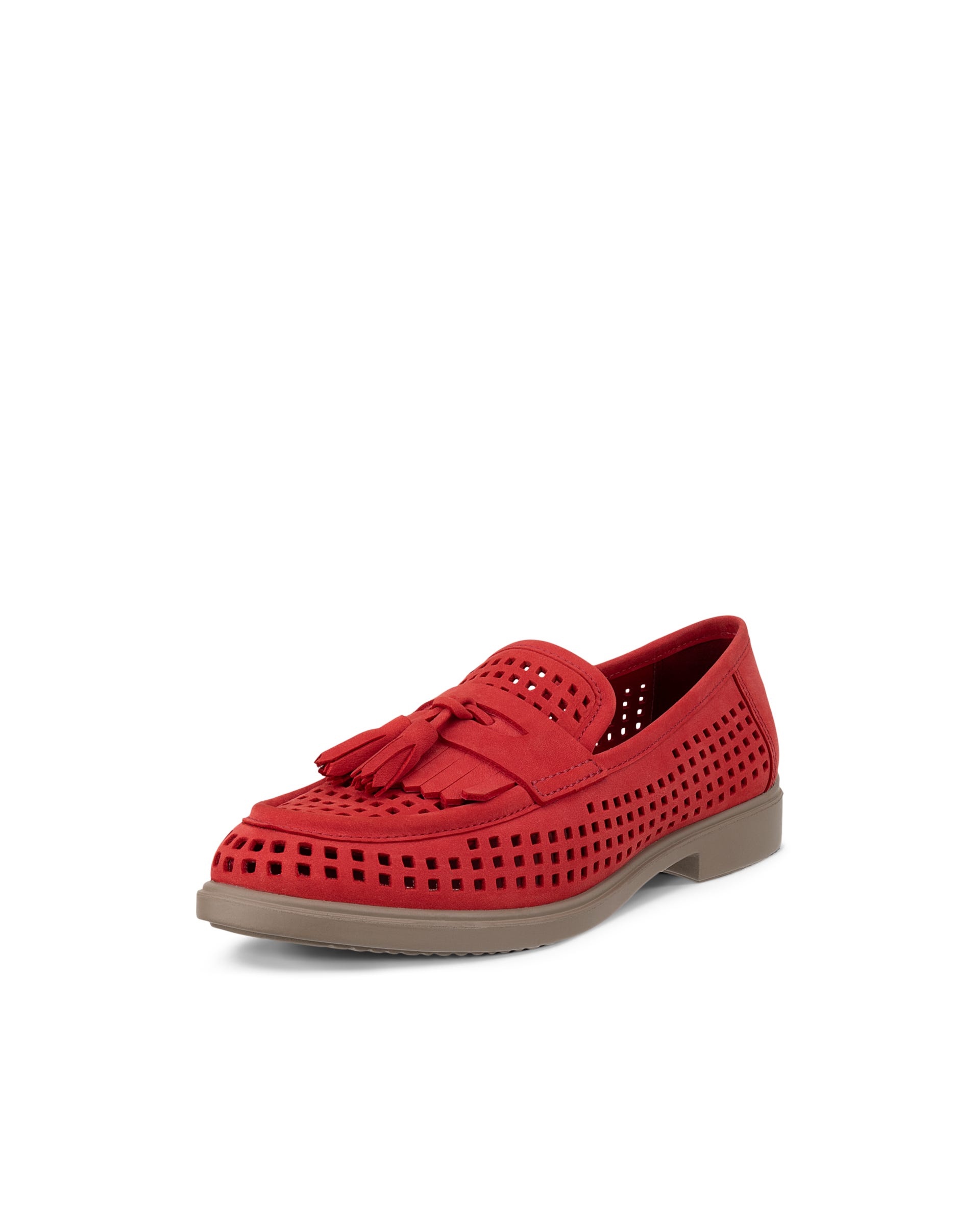 Women's ECCO® Dress Classic 15 Nubuck Loafer - Red - Main