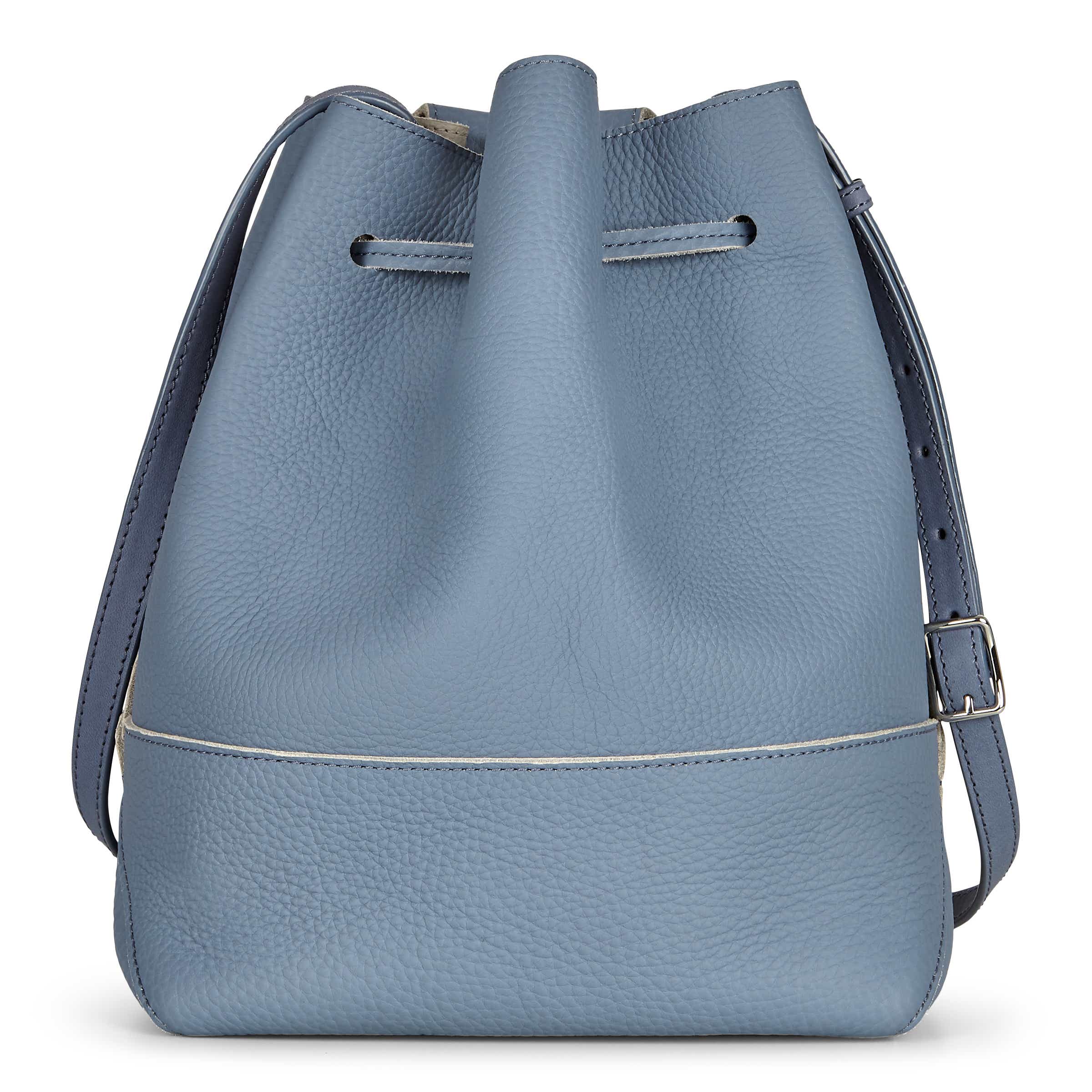 ECCO Jilin Tandem Drawstring Bucket Bag - Blue - Back