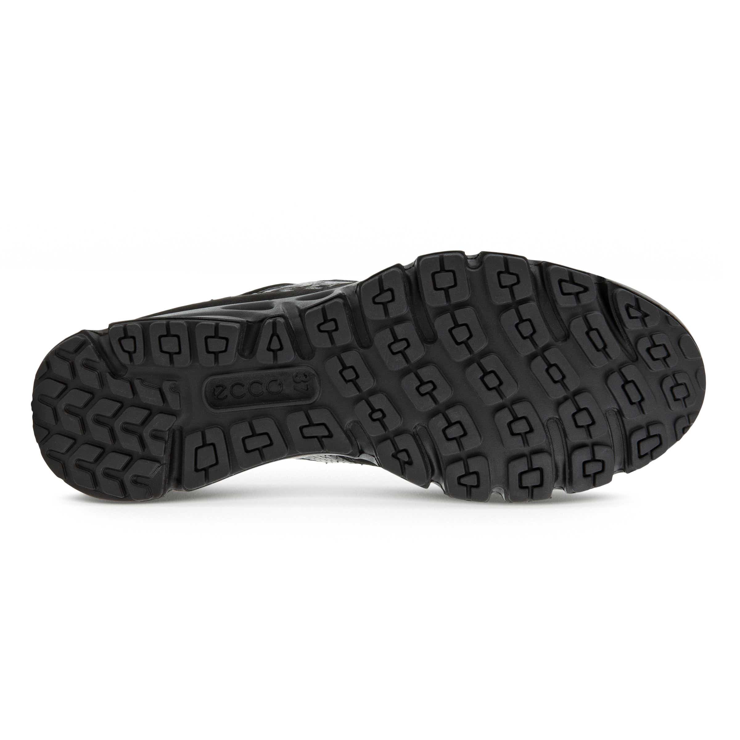 Women's ECCO® Multi-Vent Nubuck Gore-Tex Outdoor Sneaker - Black - Sole