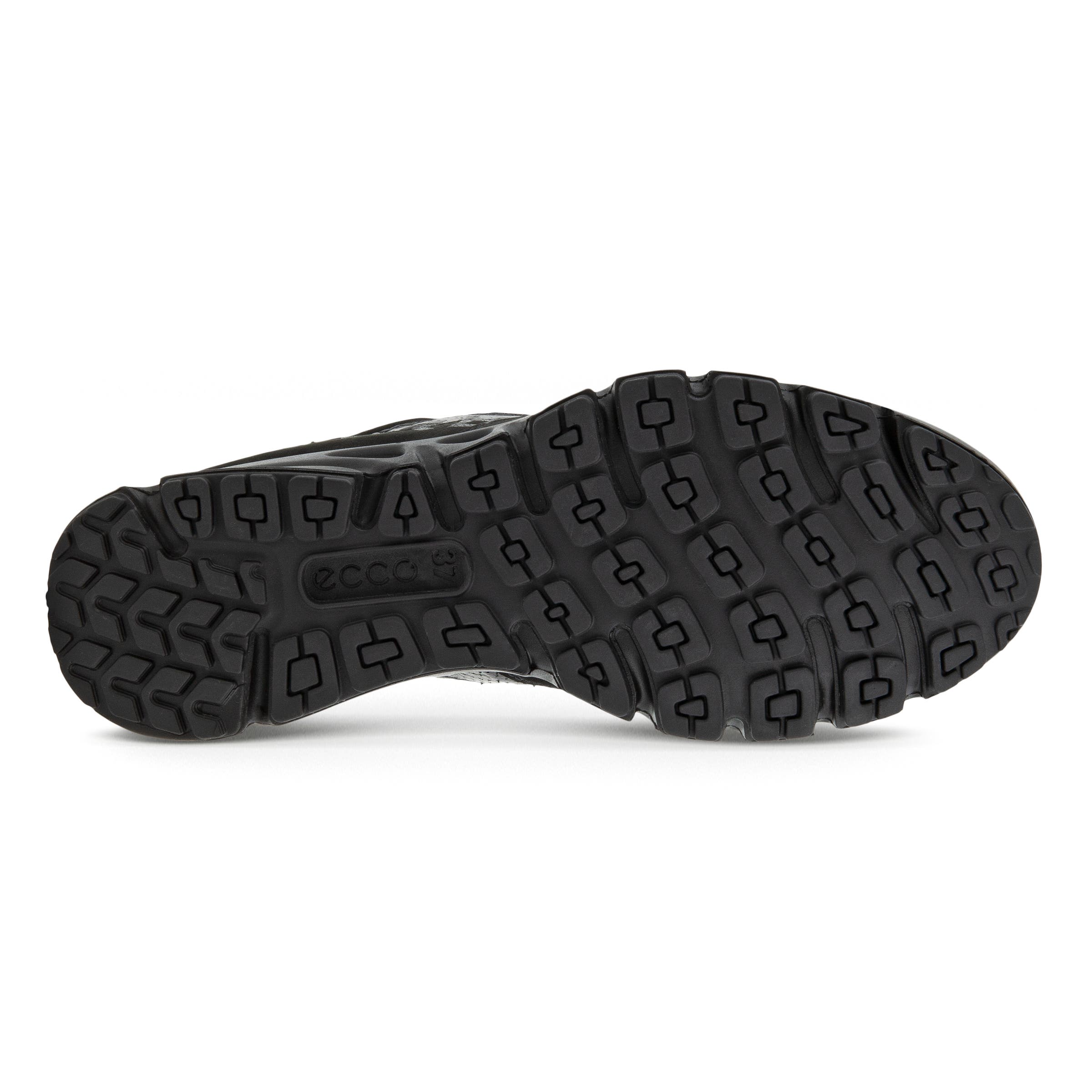 Women's ECCO® Multi-Vent Nubuck Gore-Tex Outdoor Sneaker - Black - Sole