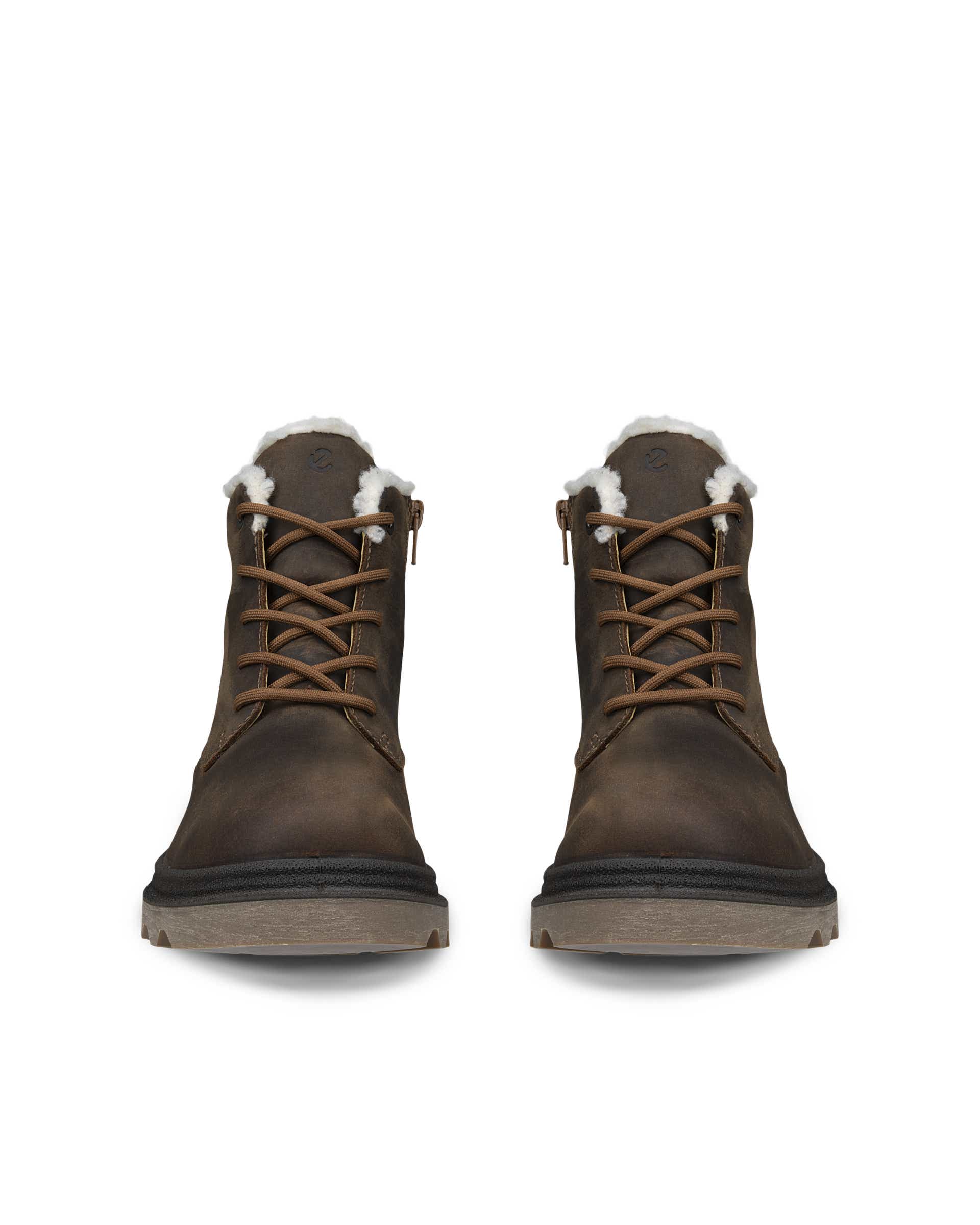 Botas impermeáveis nobuck mulher ECCO® GRAINER - Castanho - Front pair