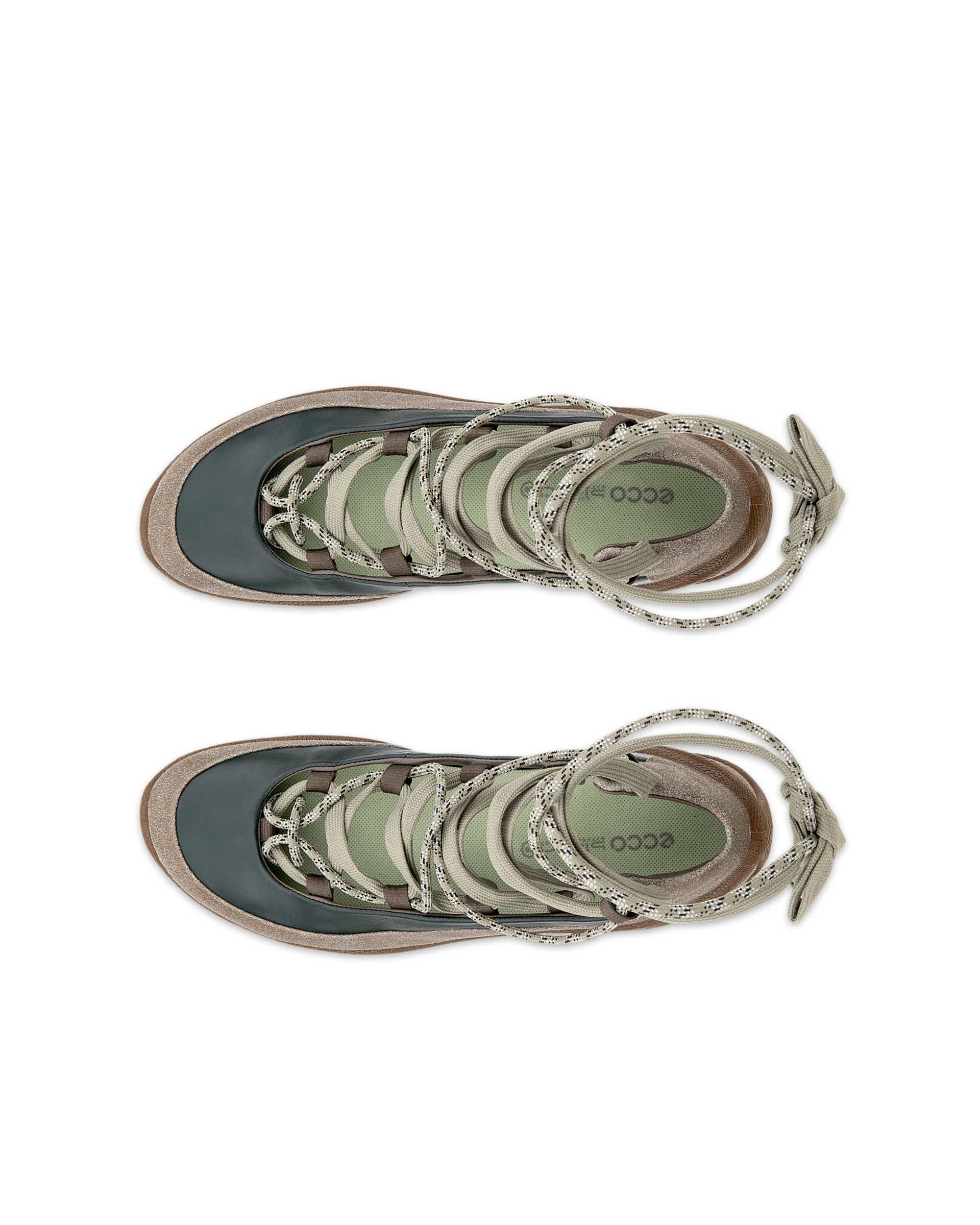 ECCO® BIOM Lite Dames leren sneaker - Groen - Top left pair