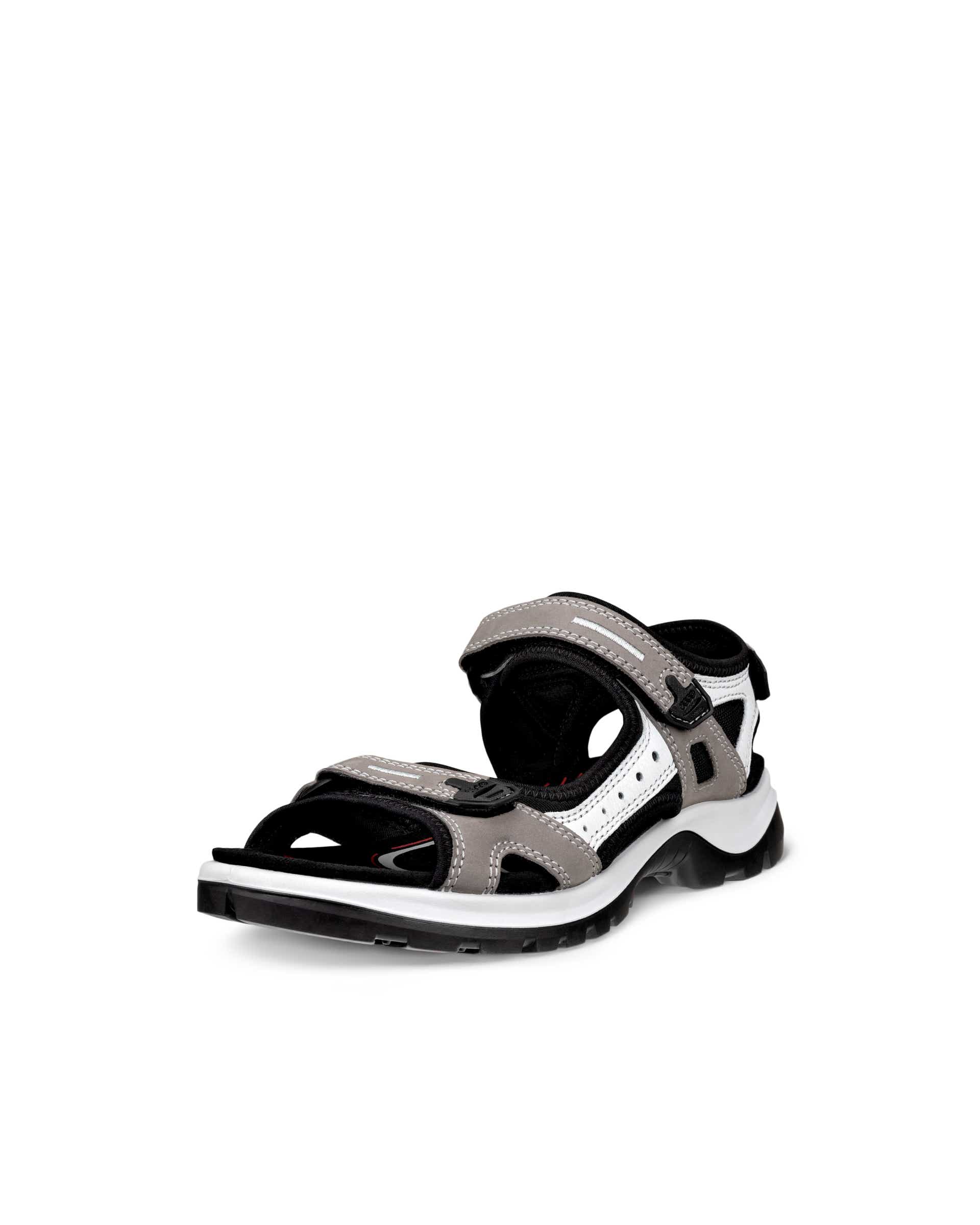 Women's ECCO® Offroad Yucatan Nubuck Walking Sandal - Grey - Main