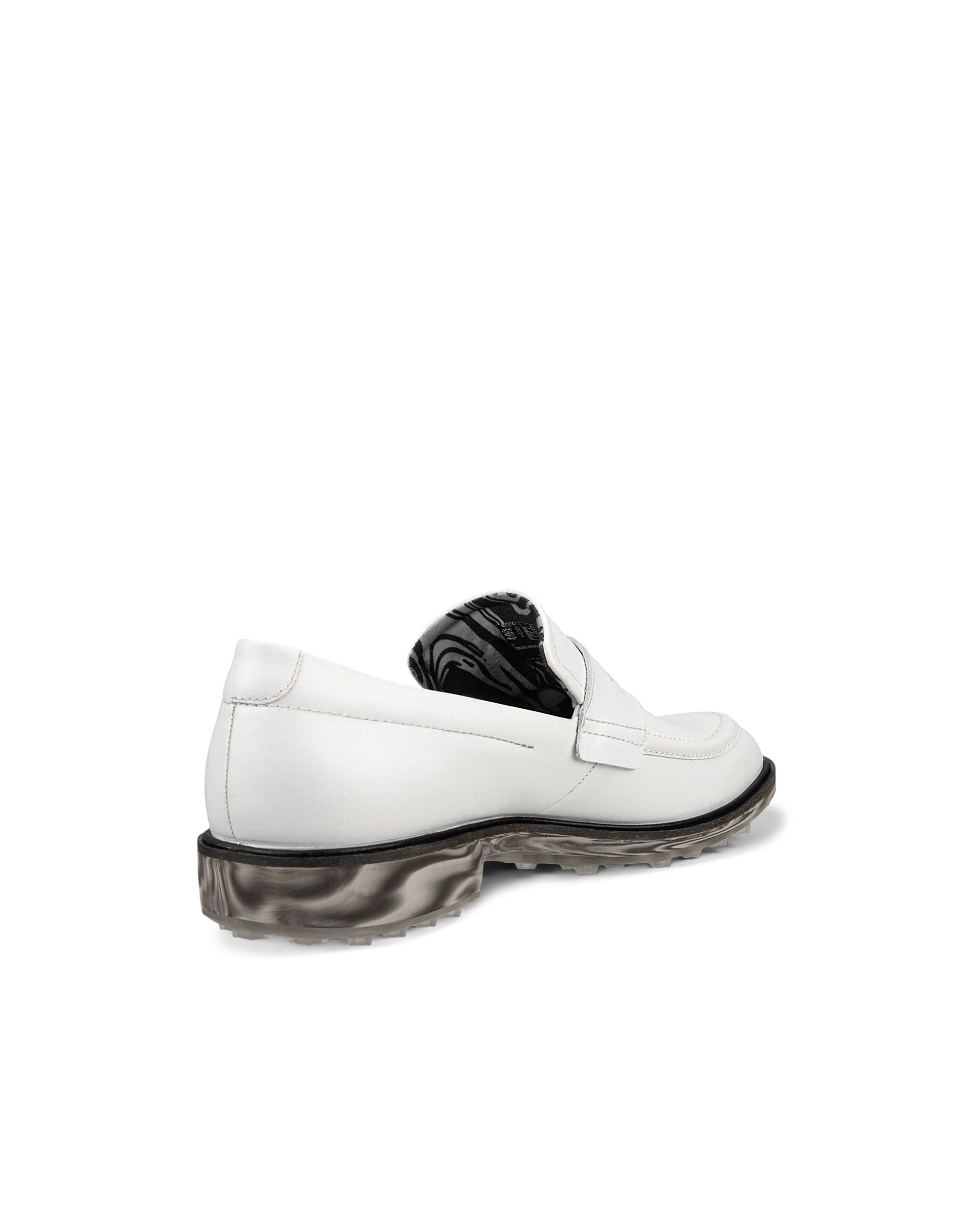 ECCO Golf Classic Hybrid メンズ レザーゴルフシューズ - ホワイト - Back