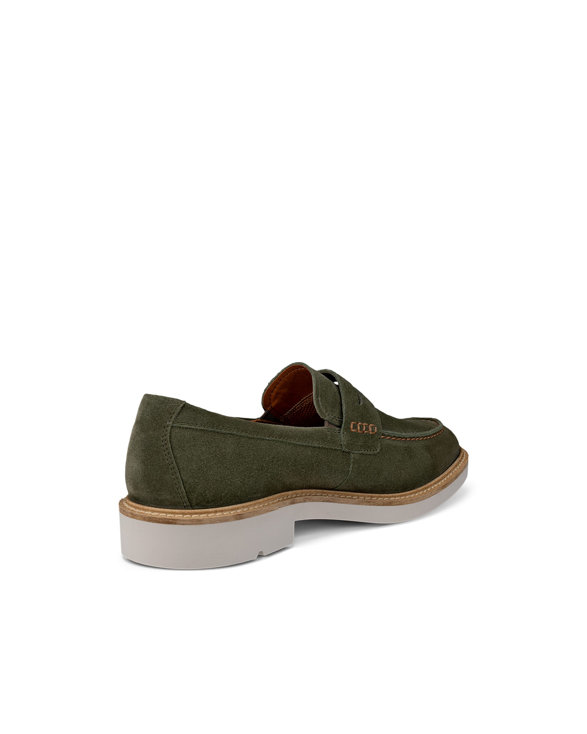 ECCO Metropole London メンズ スエードモックトゥシューズ - グリーン - Back