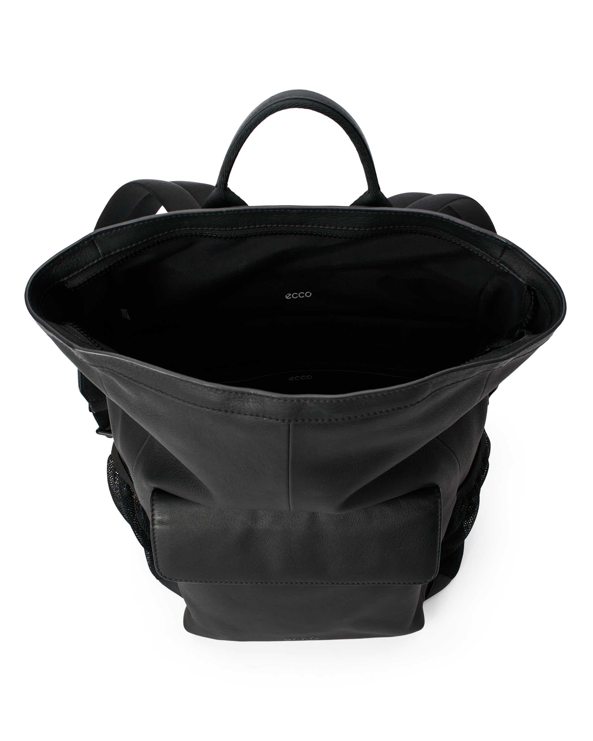 ECCO® Square Pack leren rugzak - Zwart - Inside