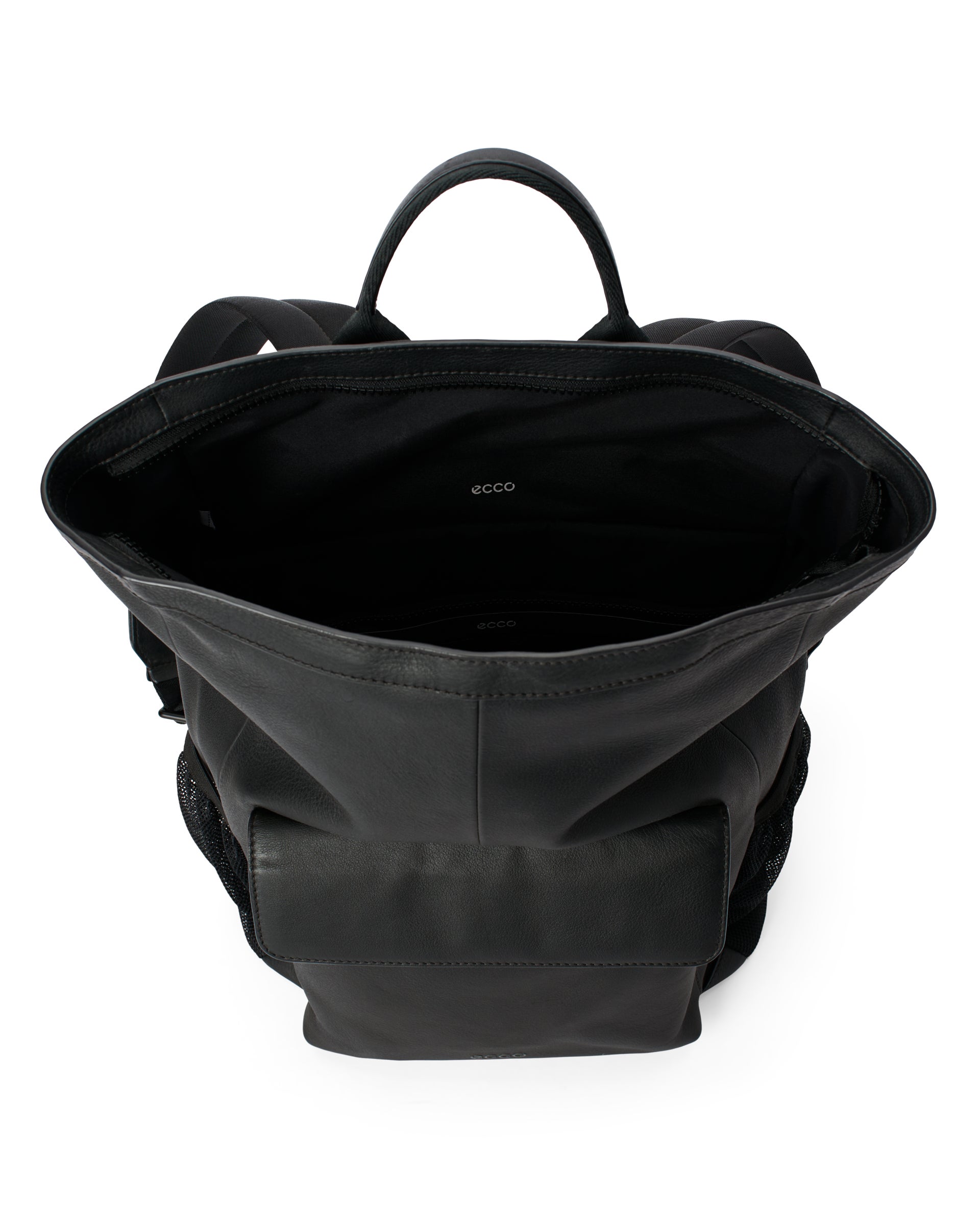 ECCO® Square Pack Ryggsäck skinn - Svart - Inside