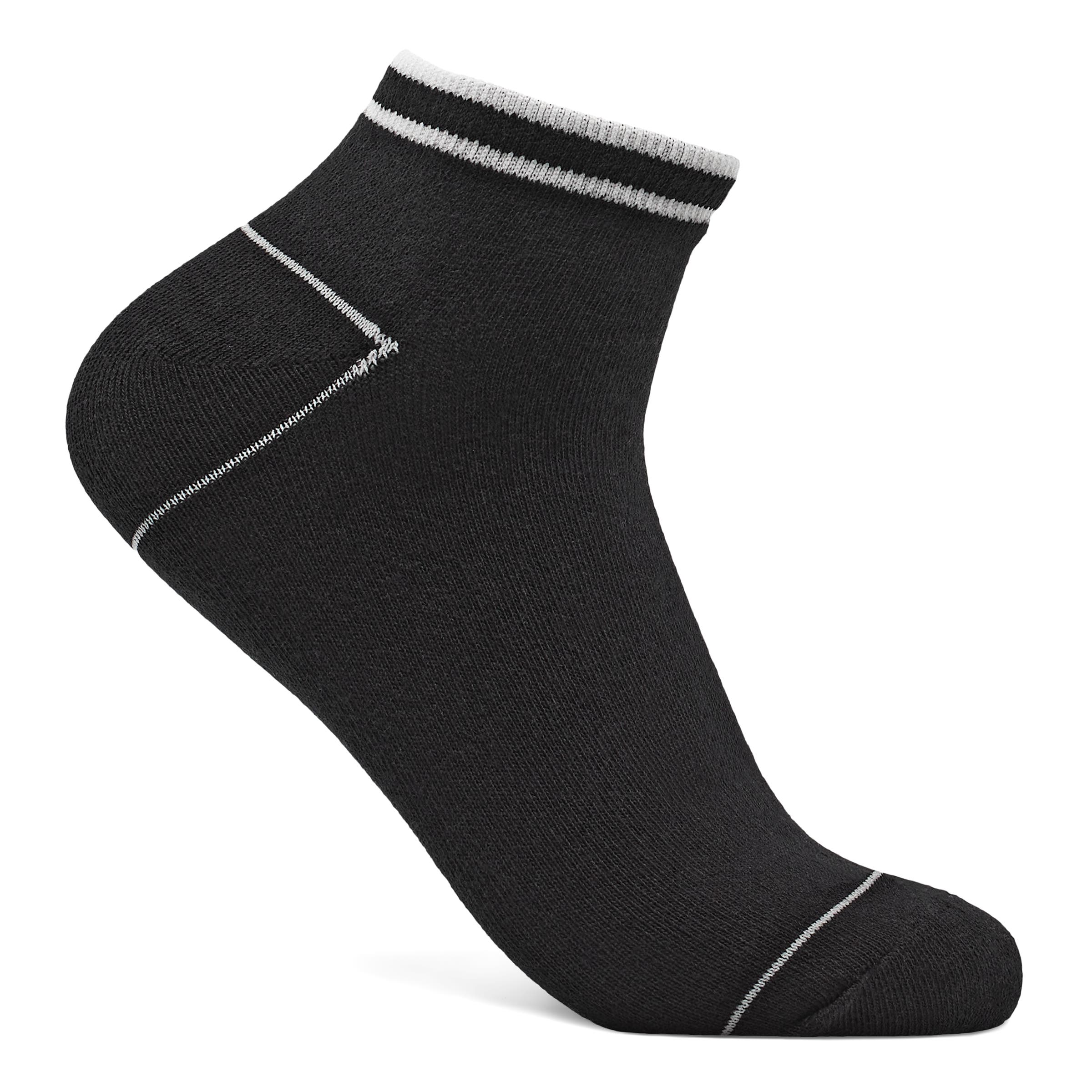 Unisex ECCO® Retro Stripe Low-Cut Socks (2-Pack) - Black - Detail-1
