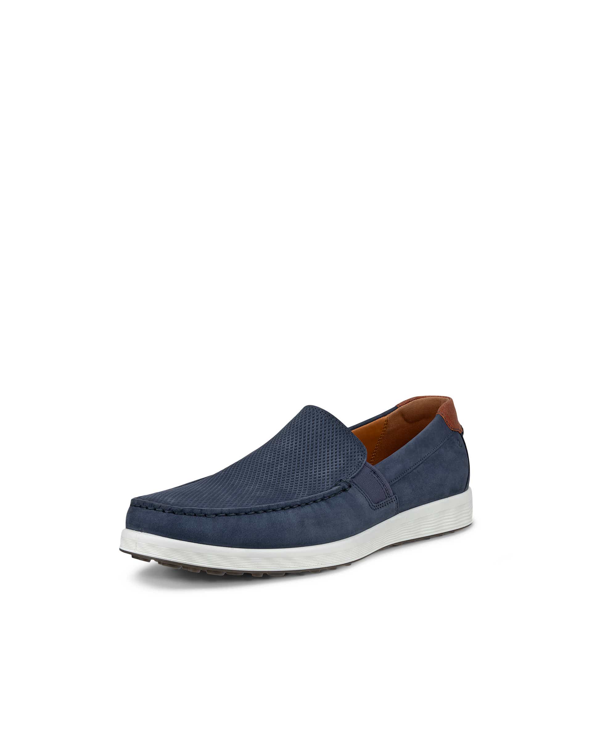 ECCO® S LITE MOC heren nubuck mocassin - Blauw - Main
