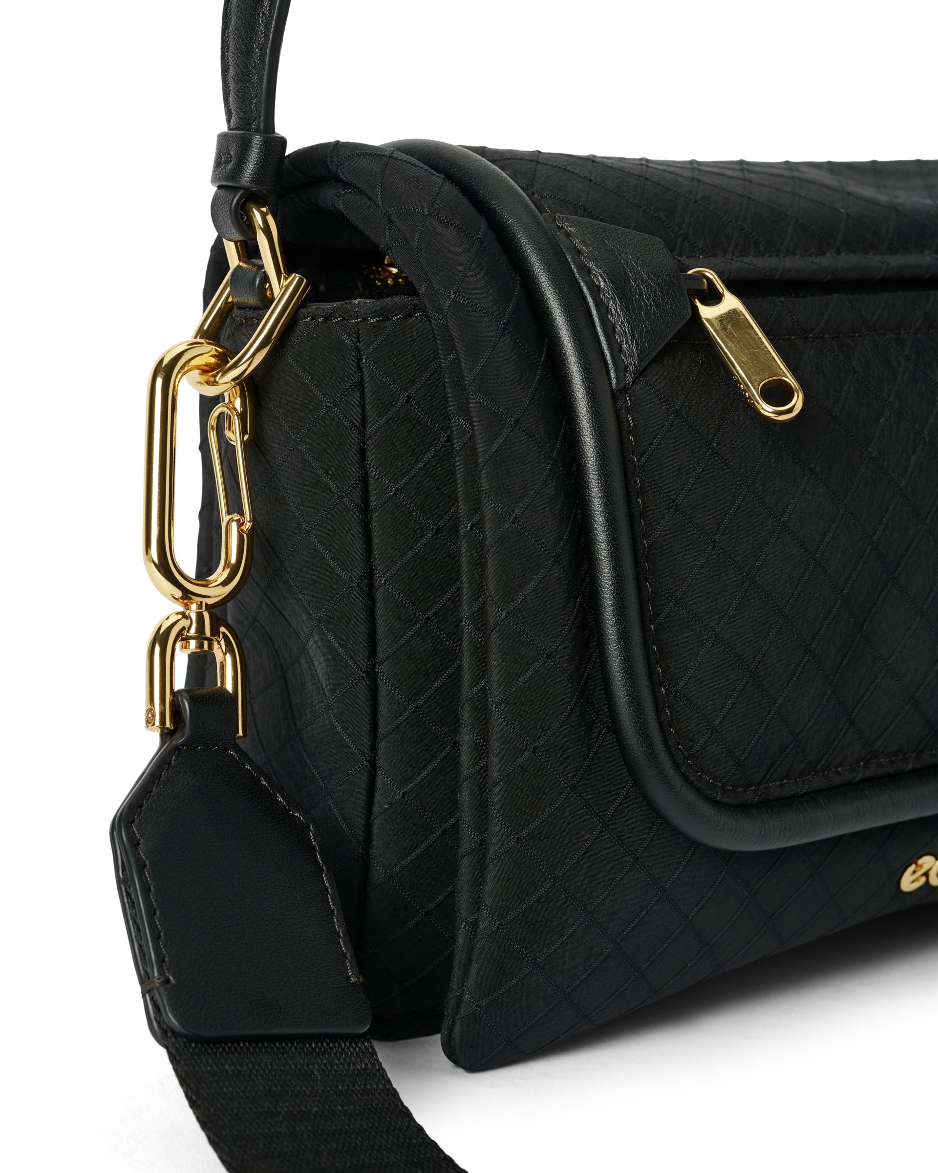 ECCO Pinch Bag L レザークロスボディバッグ - ブラック - Detail-1