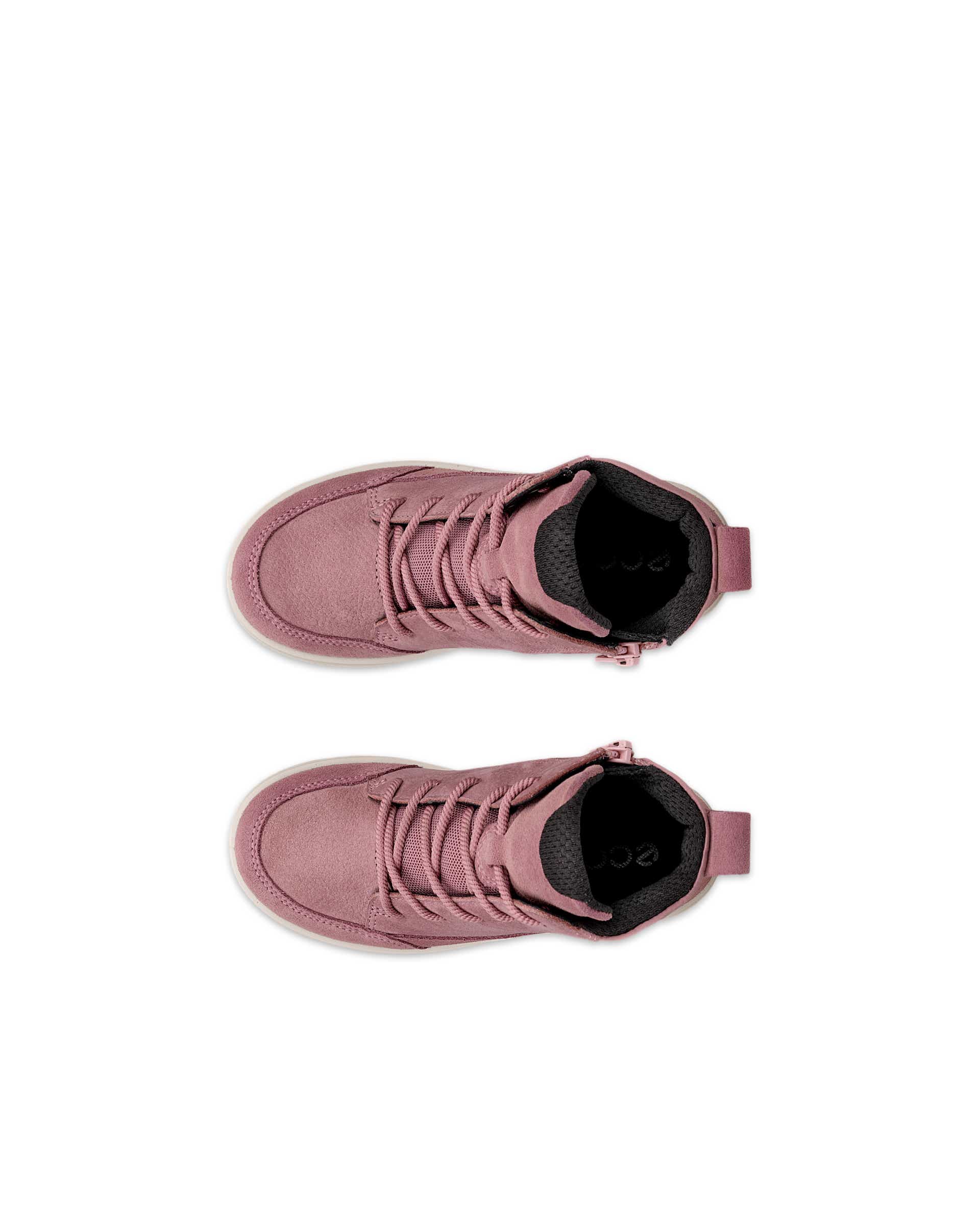 ECCO® URBAN SNOWBOARDER dječje zimske čizme od nubuka Gore-Tex - Ružičasta - Top left pair