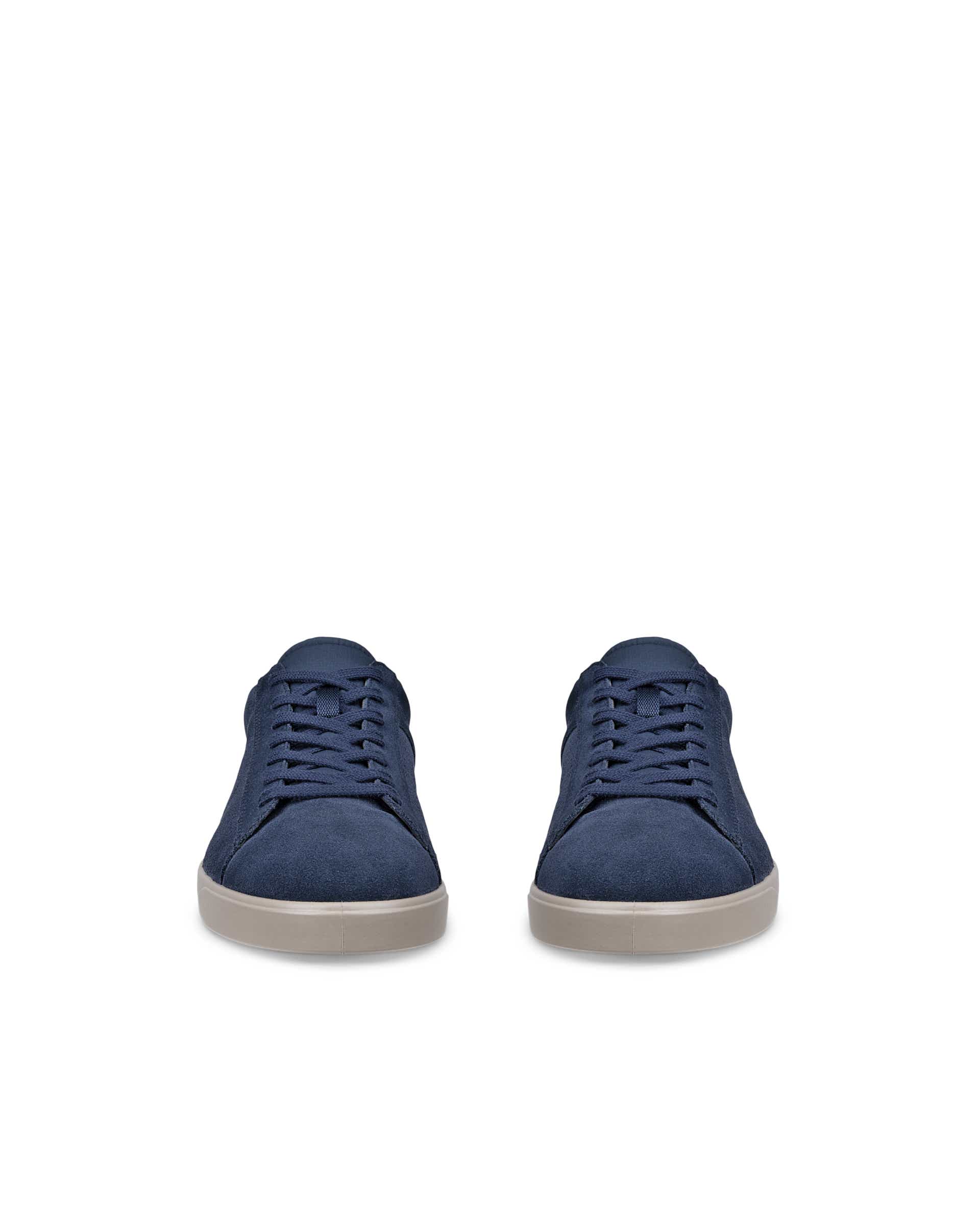 ECCO® STREET LITE herre sneakers semsket skinn - Blå - Front pair