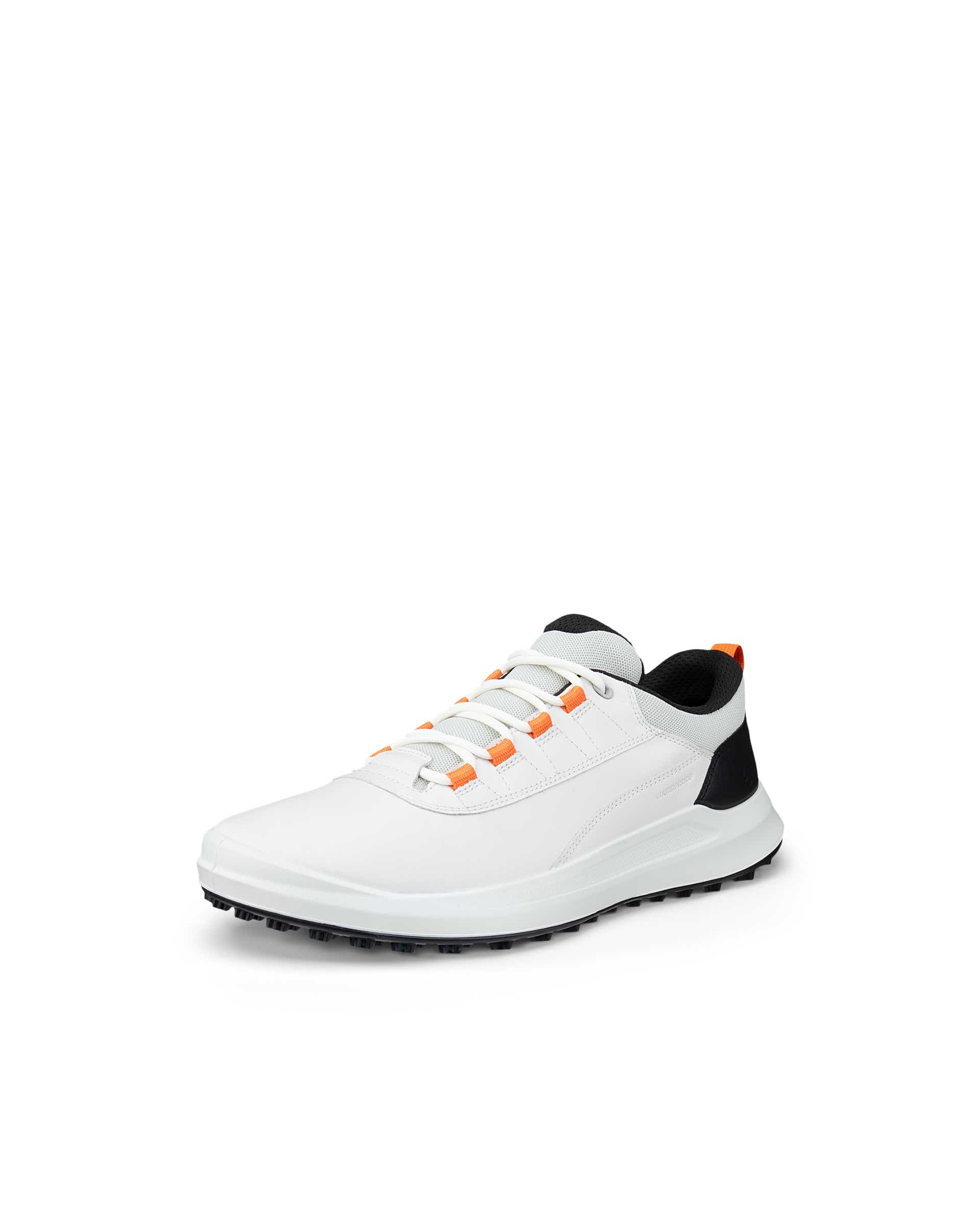 Men's ECCO® Golf Core Leather Waterproof Golf Shoe - White - Main