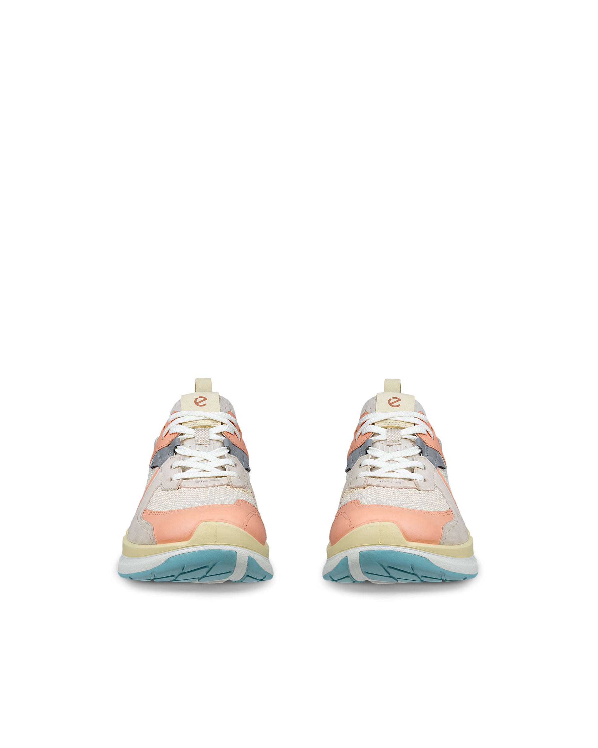Women's ECCO® Biom 2.2 Leather Sneaker - Beige - Front pair