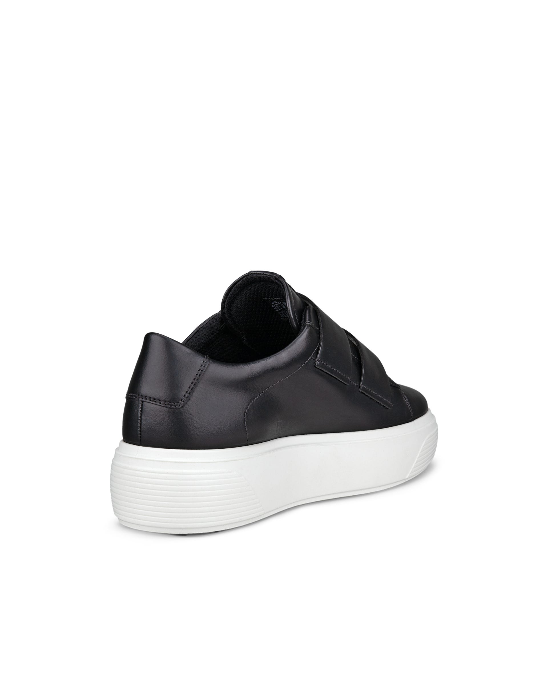 ECCO Street Platform ウィメンズ レザースニーカー - ブラック - Back