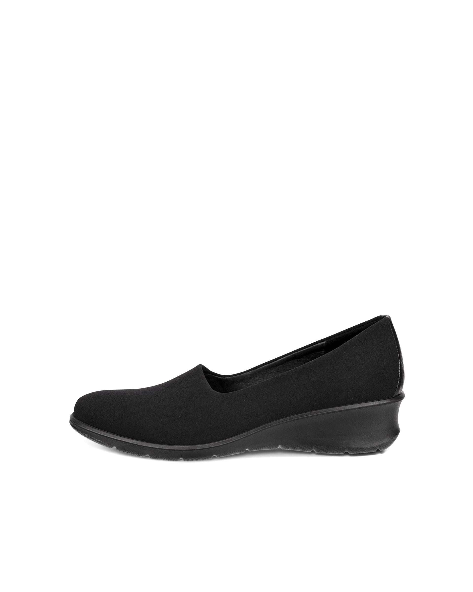 Women's ECCO® Felicia Textile Stretch Slip-On - Black - Outside