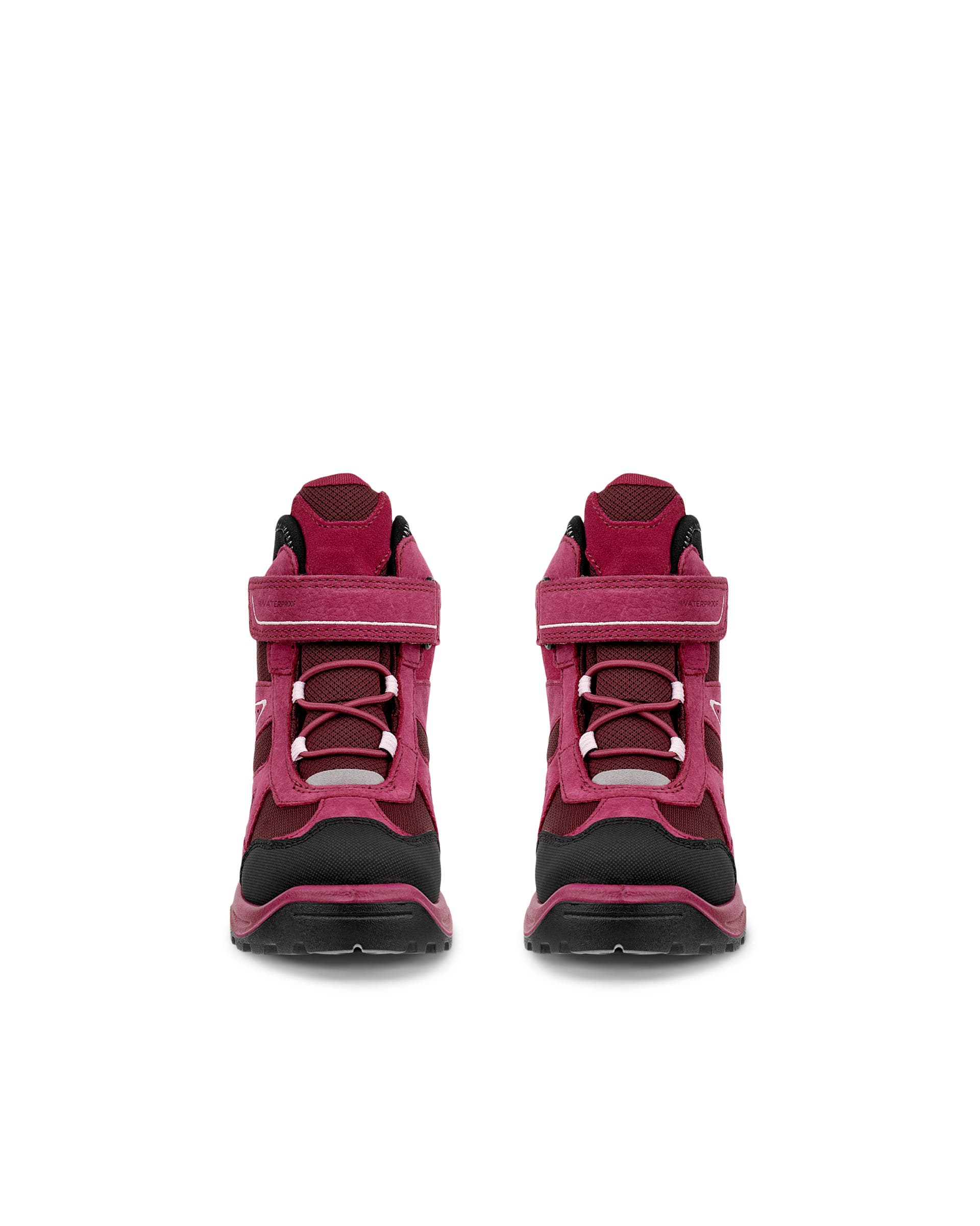 ECCO® SNOW MOUNTAIN Kinder Wasserdichte Winterstiefel aus Nubukleder - Rot - Front pair