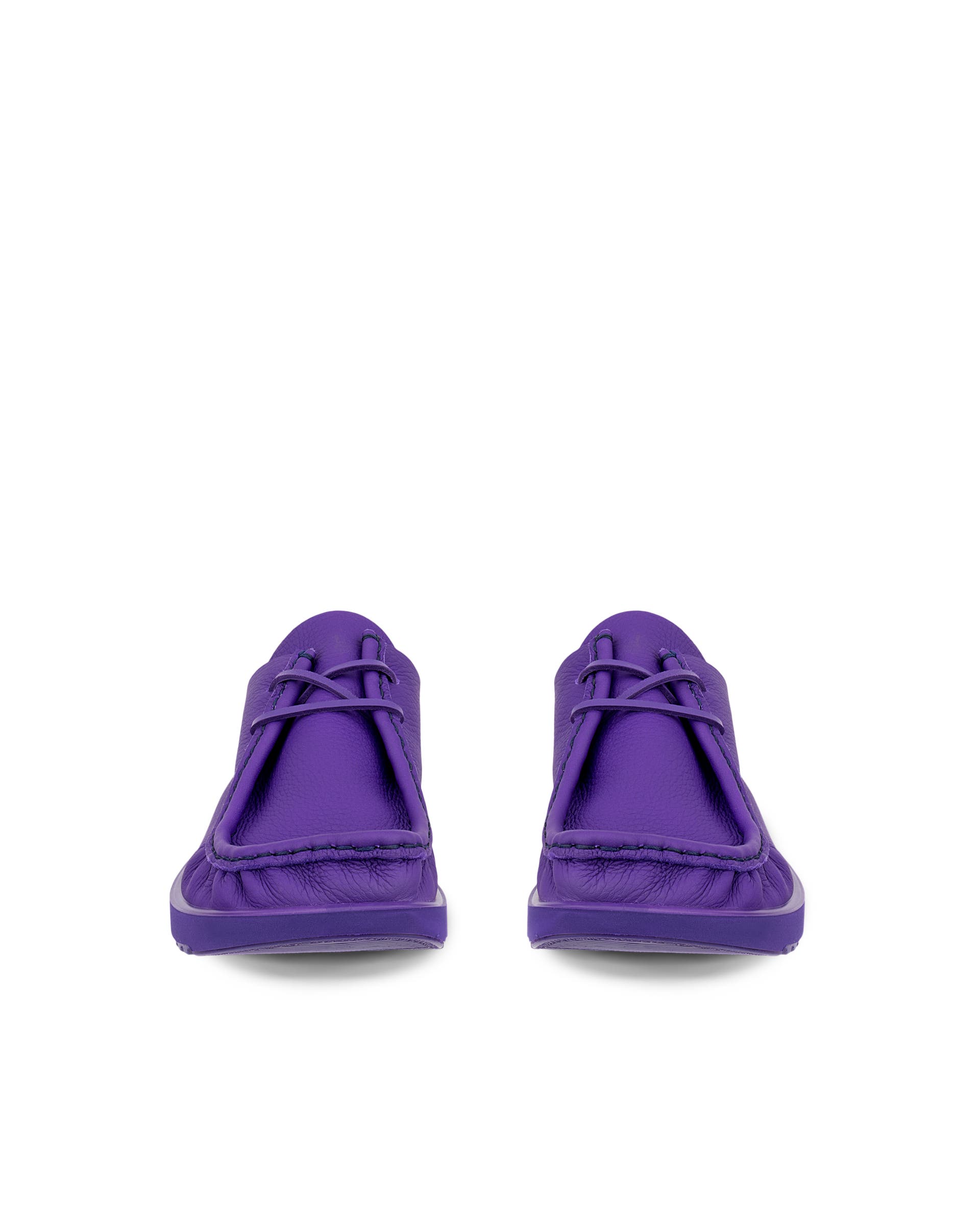 ECCO® JOKE lædersko med snørebånd til herrer - Lilla - Front pair