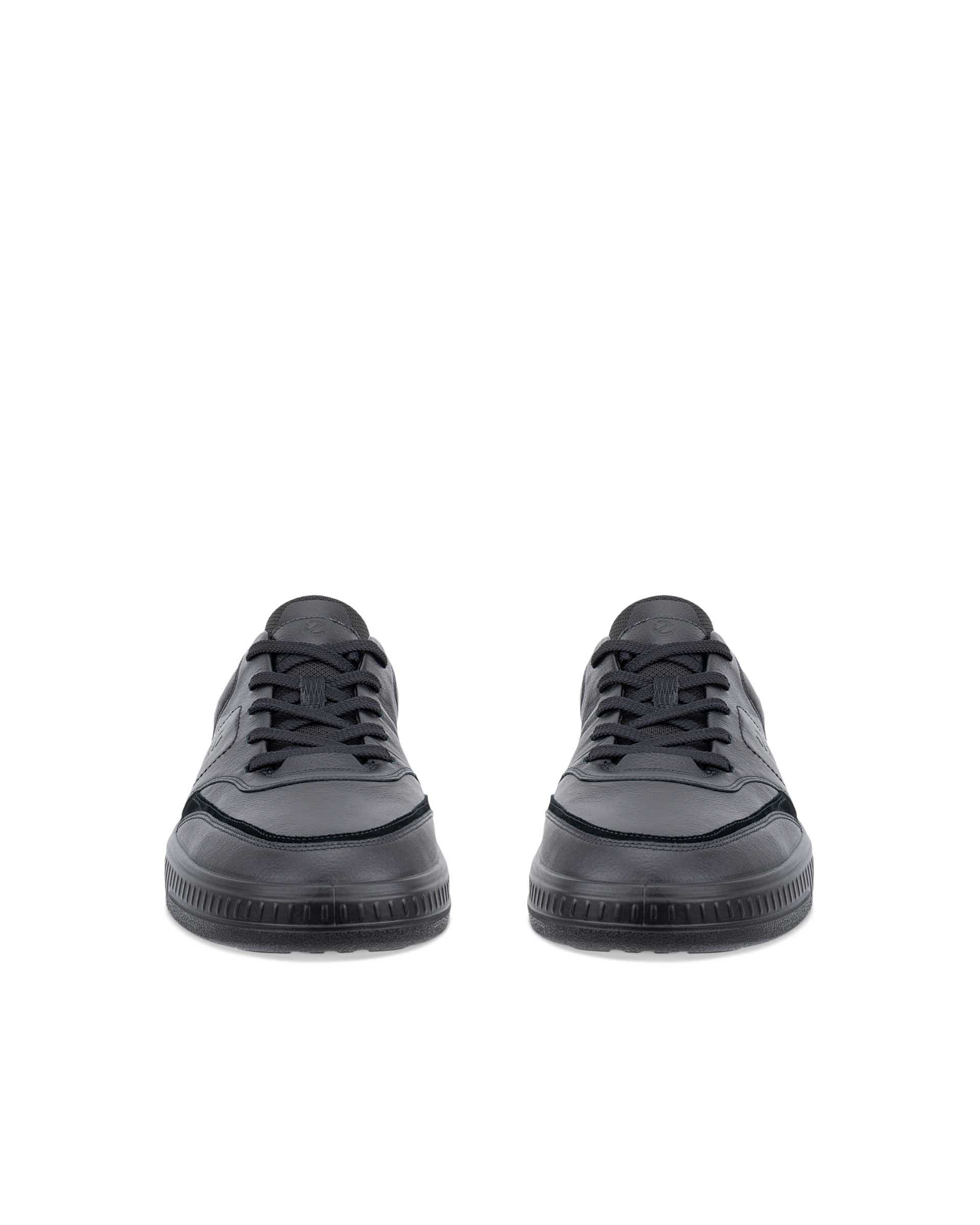 Men's ECCO® MOVE Leather Sneaker - Black - Front pair