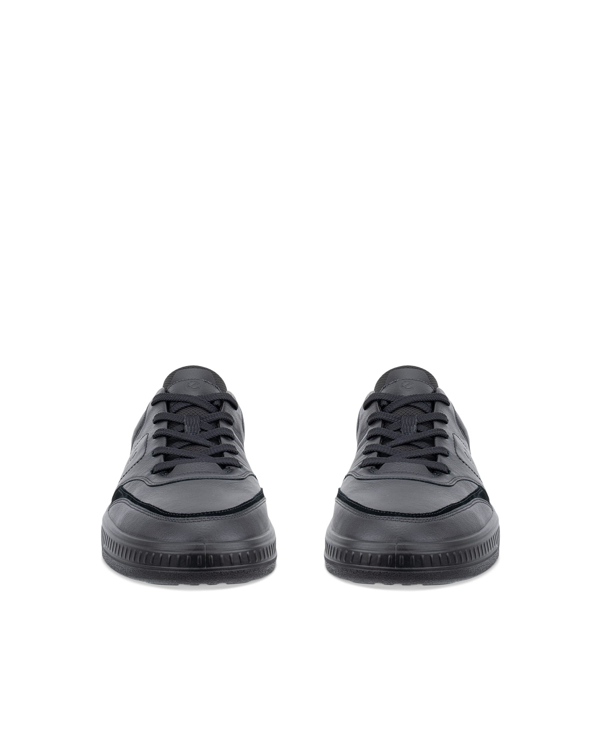 Men's ECCO® MOVE Leather Sneaker - Black - Front pair