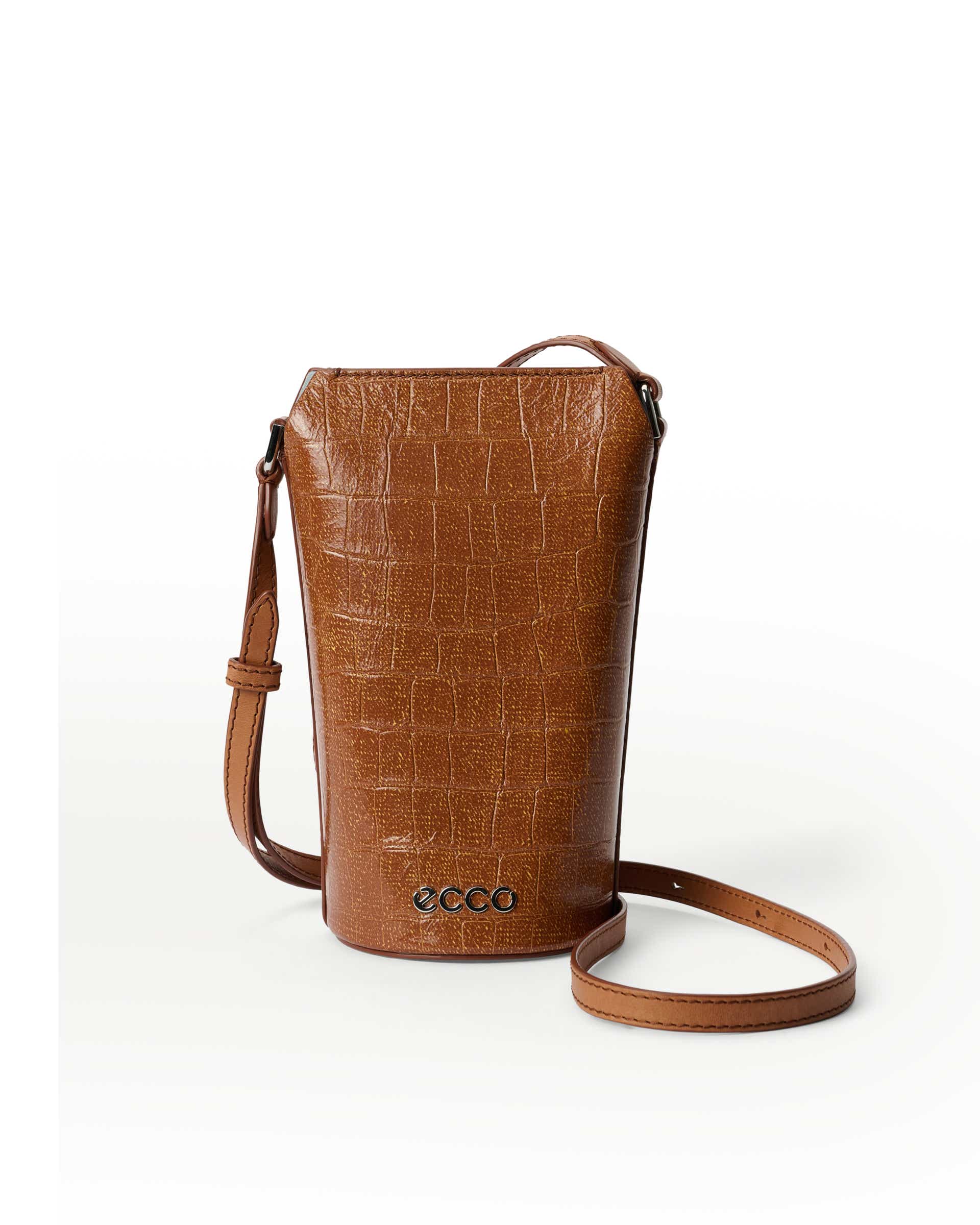 ECCO® Pot Leather Crossbody Bag - Brown - Main