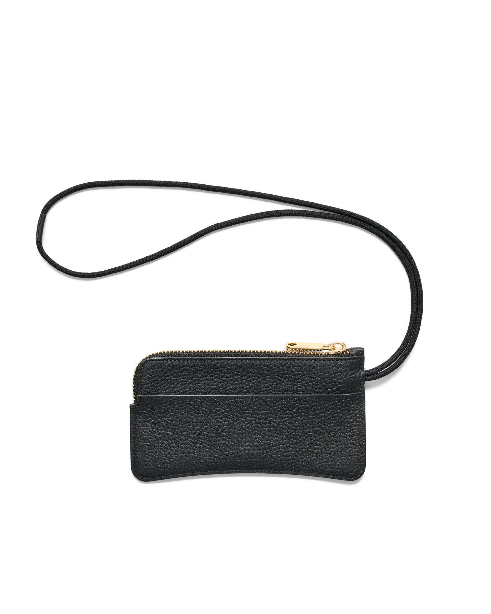 Usnjena pisemska torbica ECCO® Wristlet - Črna - Back