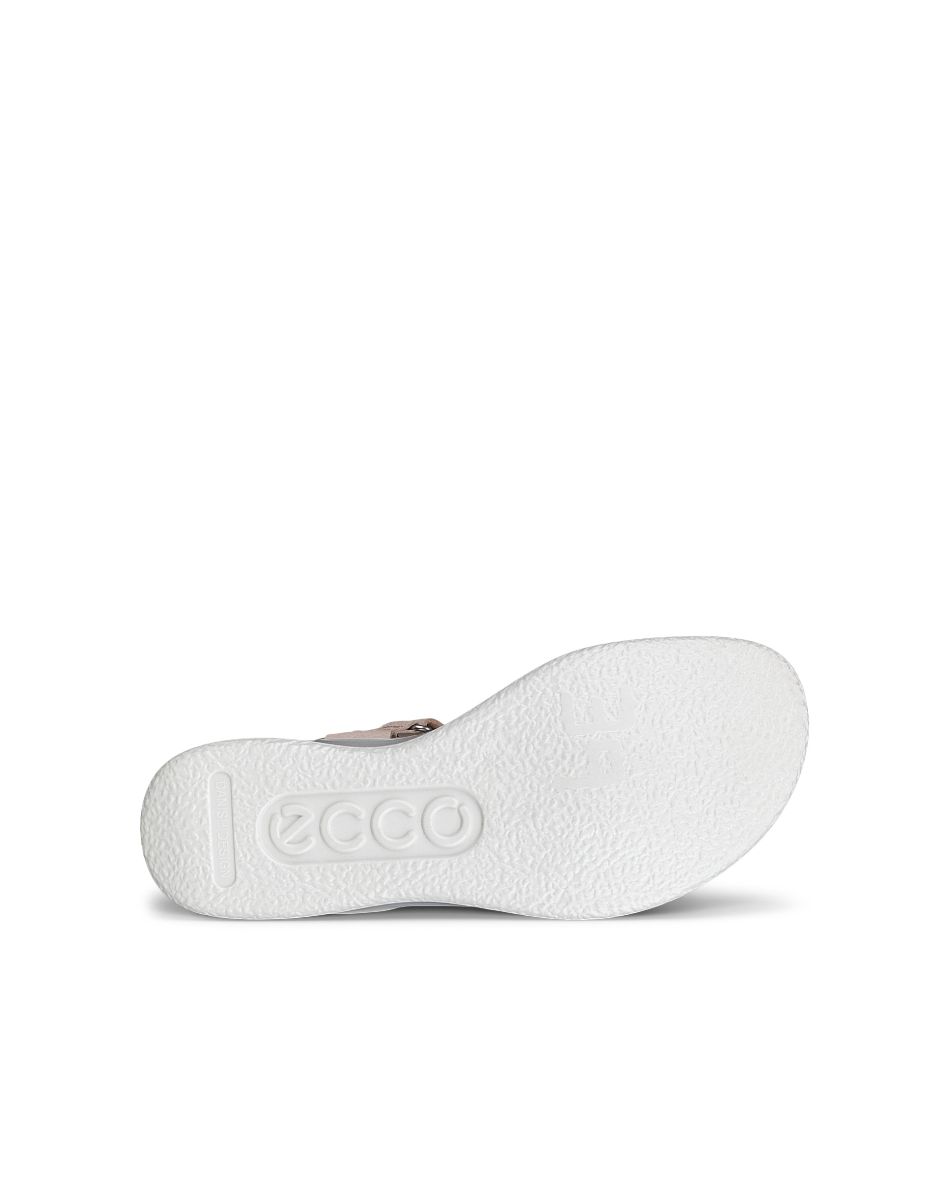 ECCO Flowt Wedge ウィメンズ レザーコルクヒールウェッジソールサンダル - ベージュ - Sole