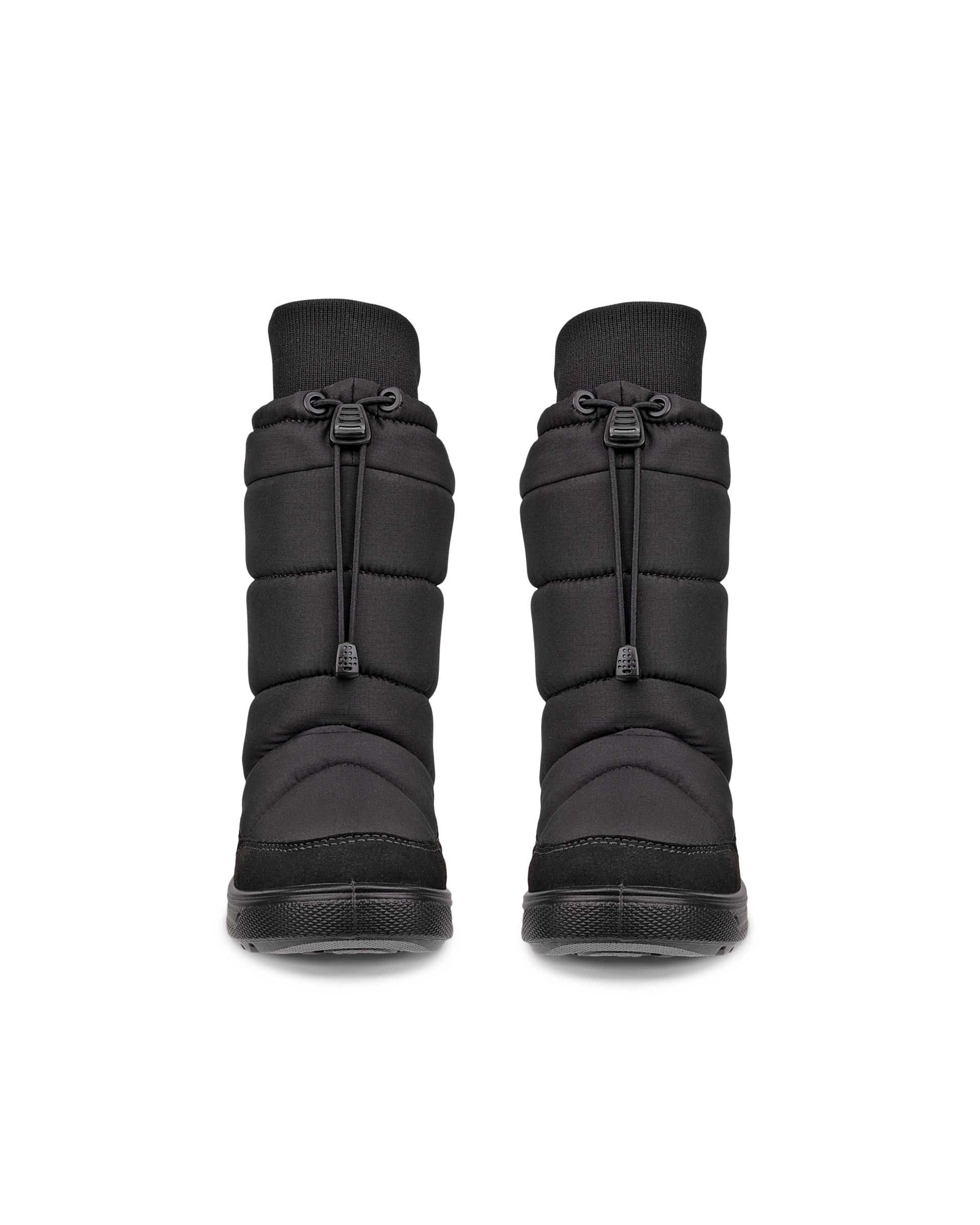 Detské textilné nepremokavá zimné čižmy ECCO® URBAN SNOWBOARDER - Čierna - Front pair